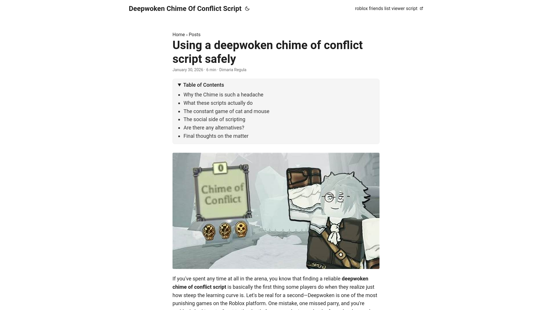 website screenshot of https://deepwoken-chime-of-conflict-script.pages.dev/