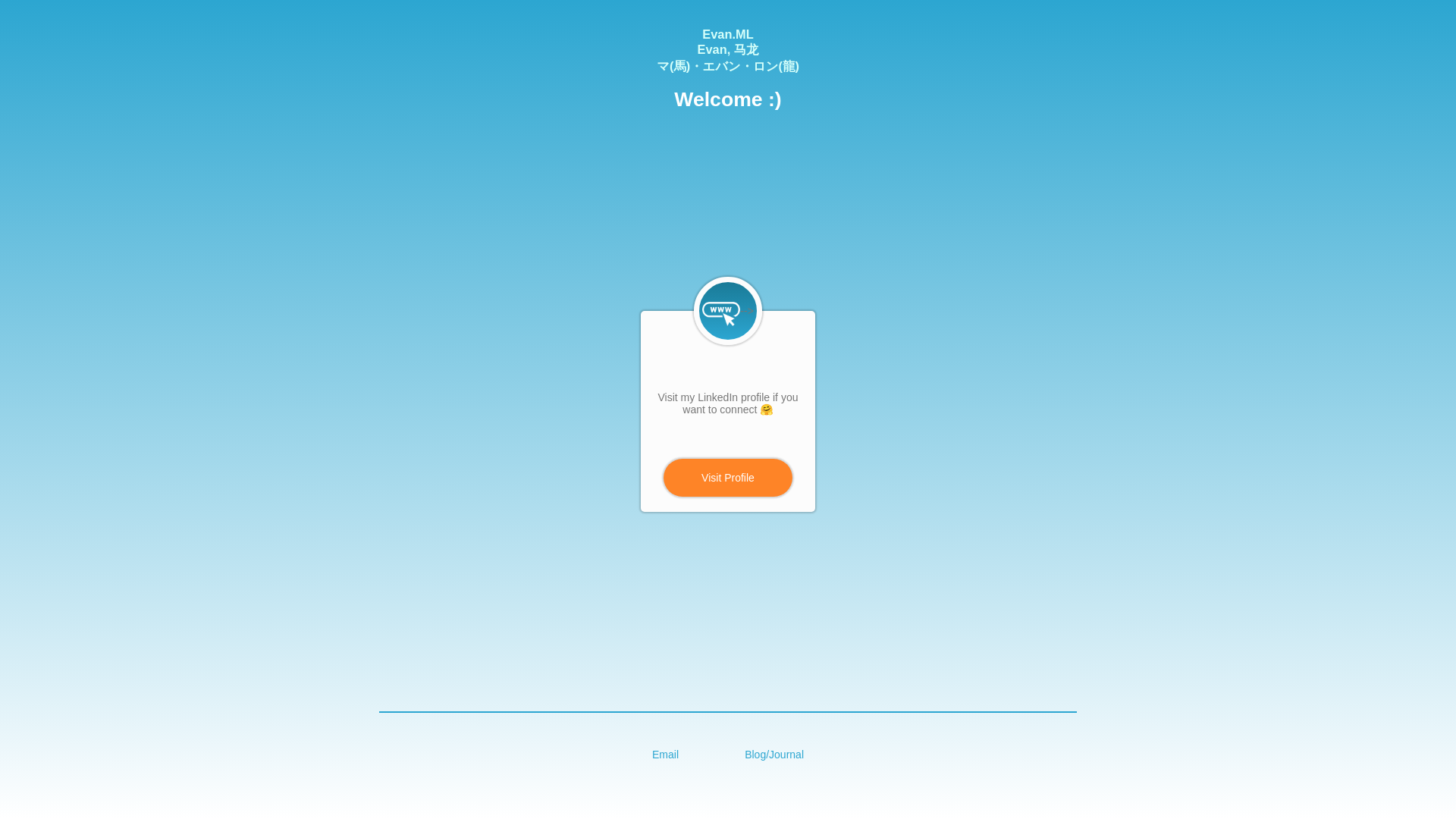 website screenshot of https://evan-ml.pages.dev/