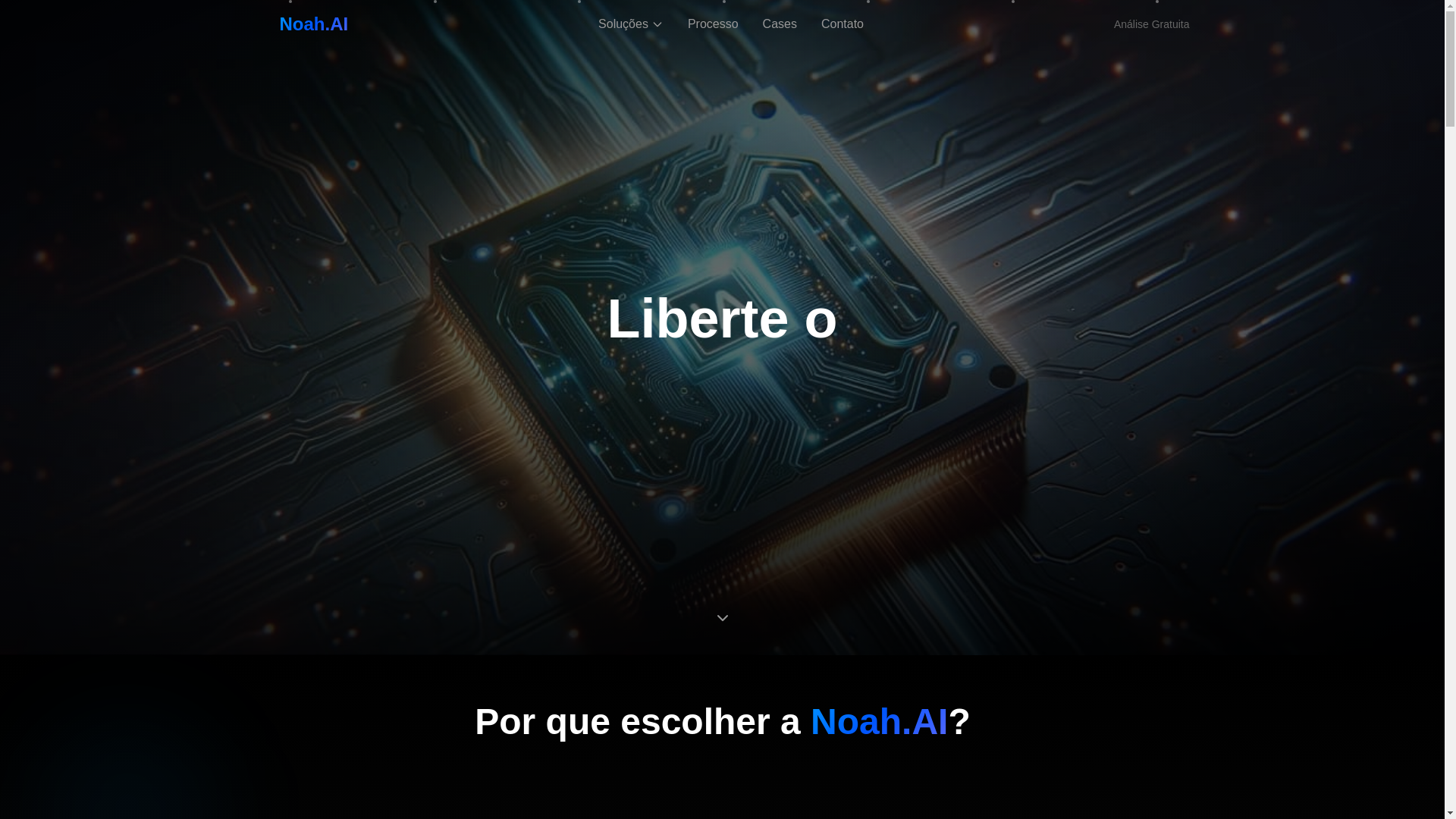 website screenshot of https://noahai.com.br/