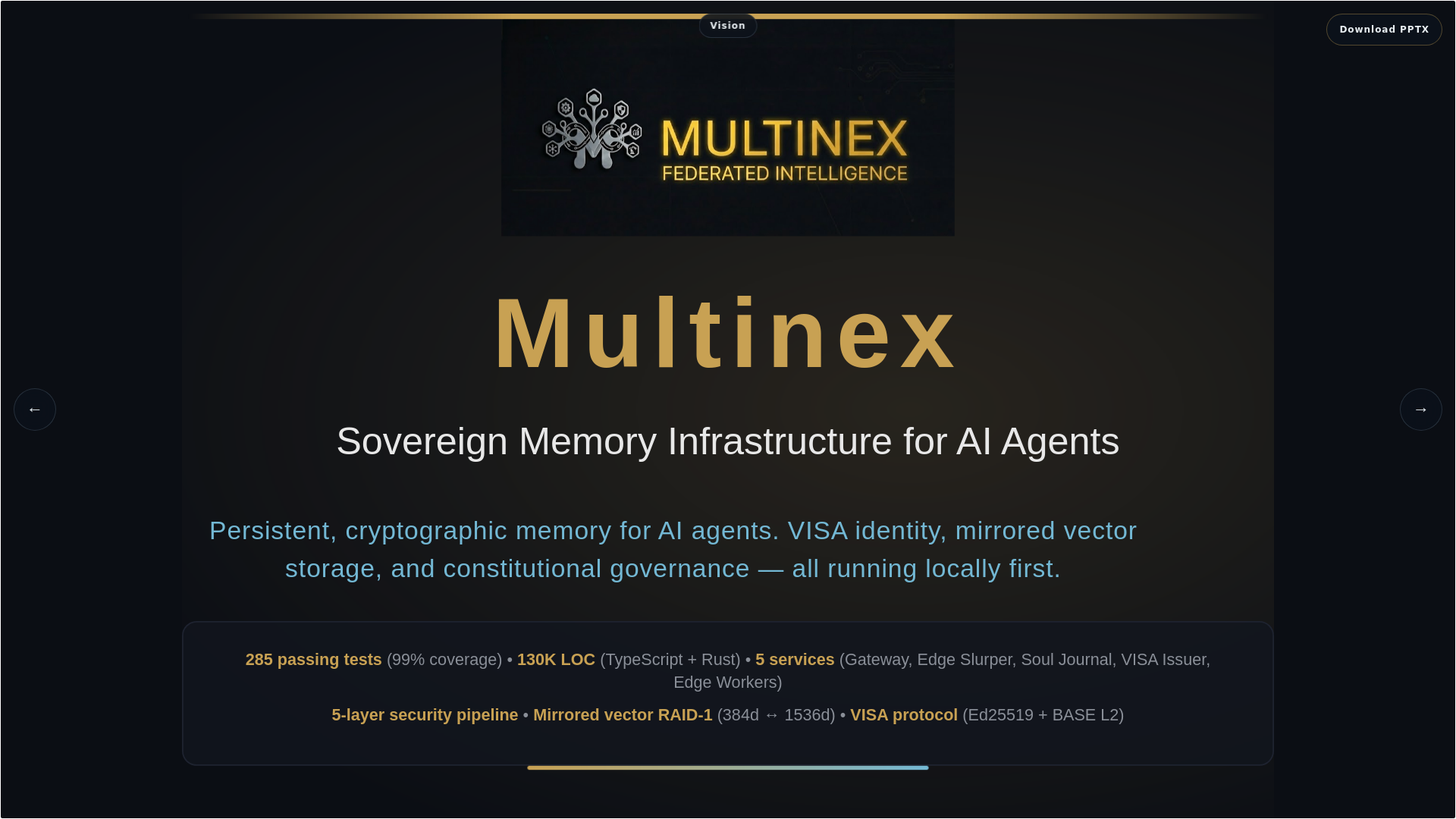 website screenshot of https://multinex-pitch-deck.pages.dev/