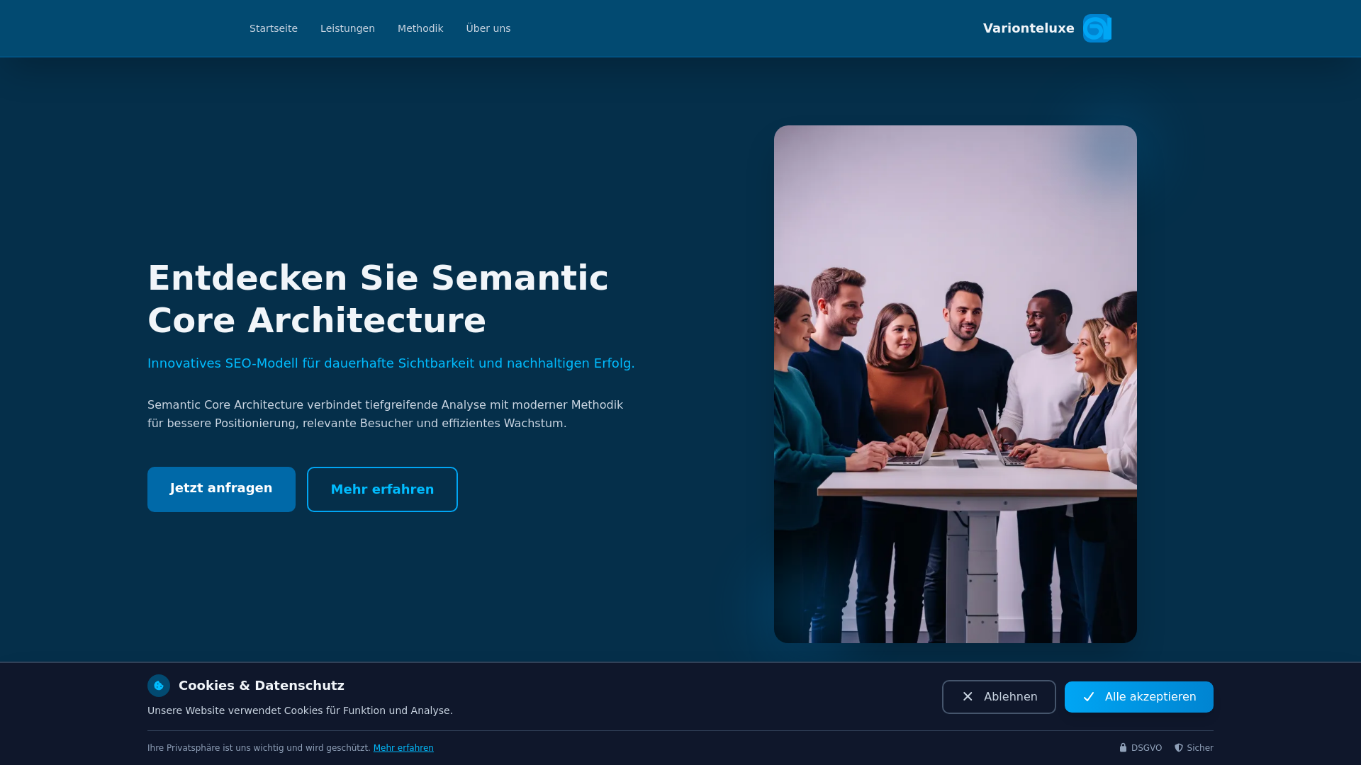 website screenshot of https://varionteluxe.sbs