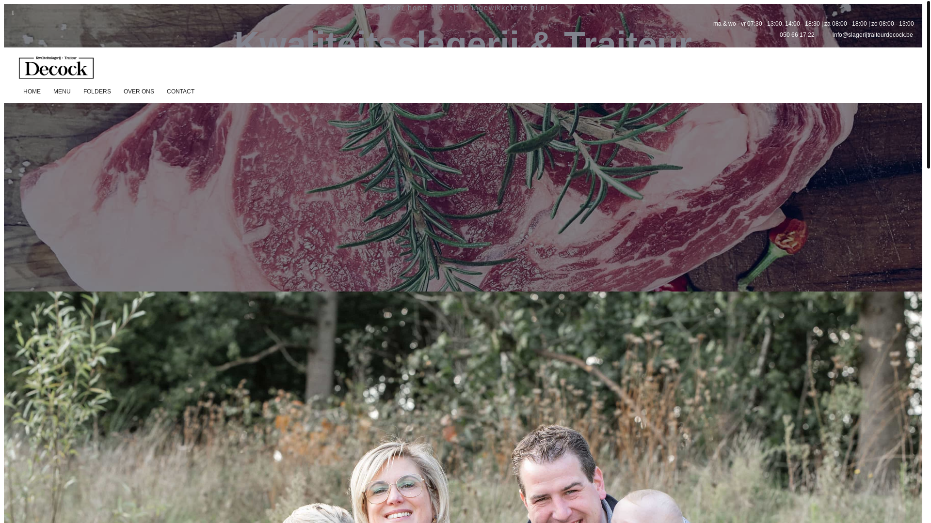 website screenshot of https://slagerijtraiteurdecock.pages.dev/