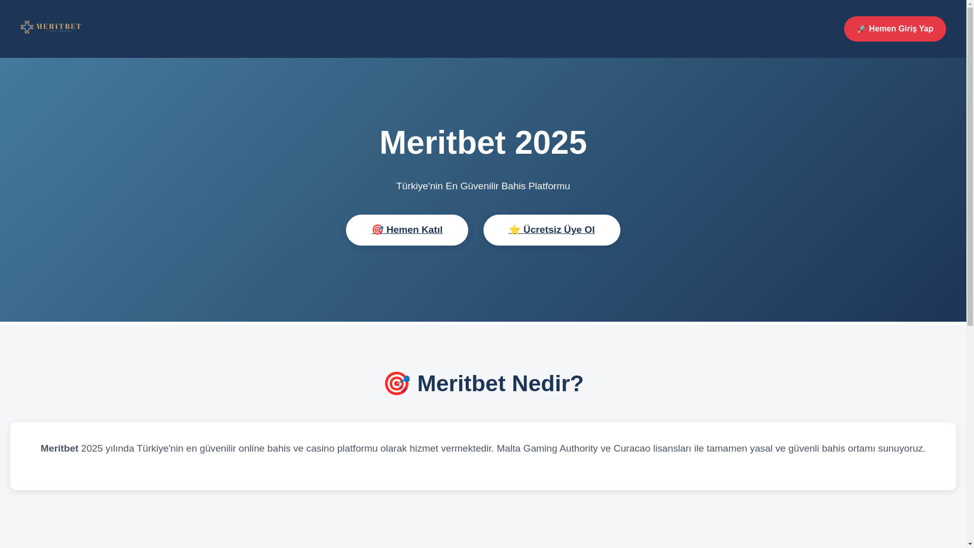 website screenshot of https://m-meritbet.com/