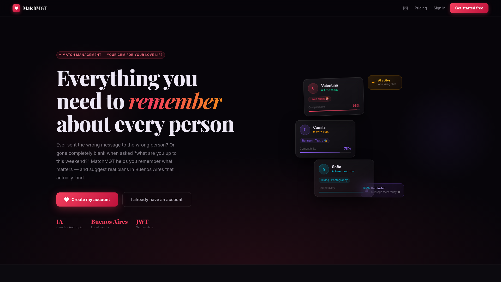 website screenshot of https://matchmgt.pages.dev/