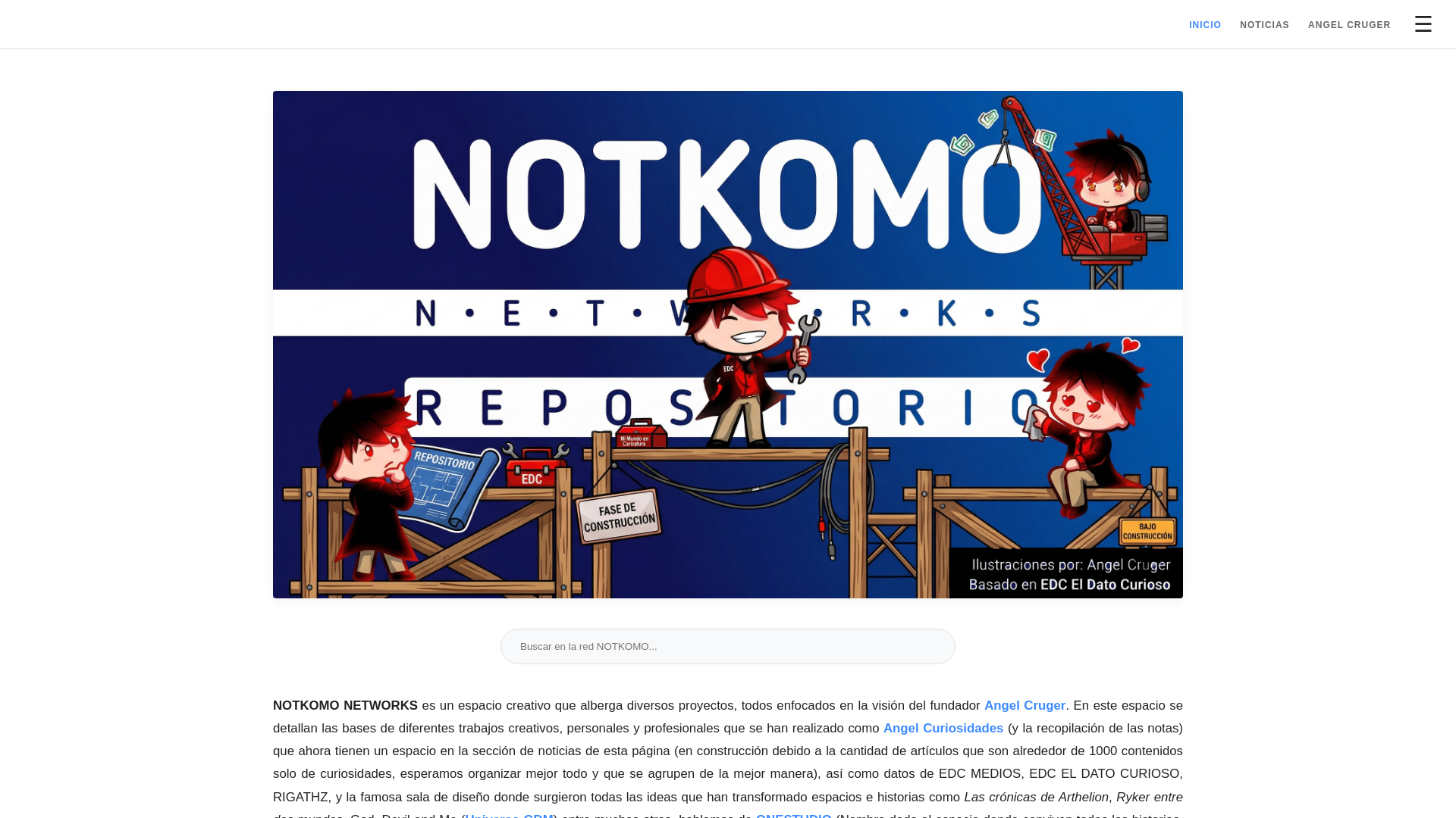 website screenshot of https://notkomo.space/