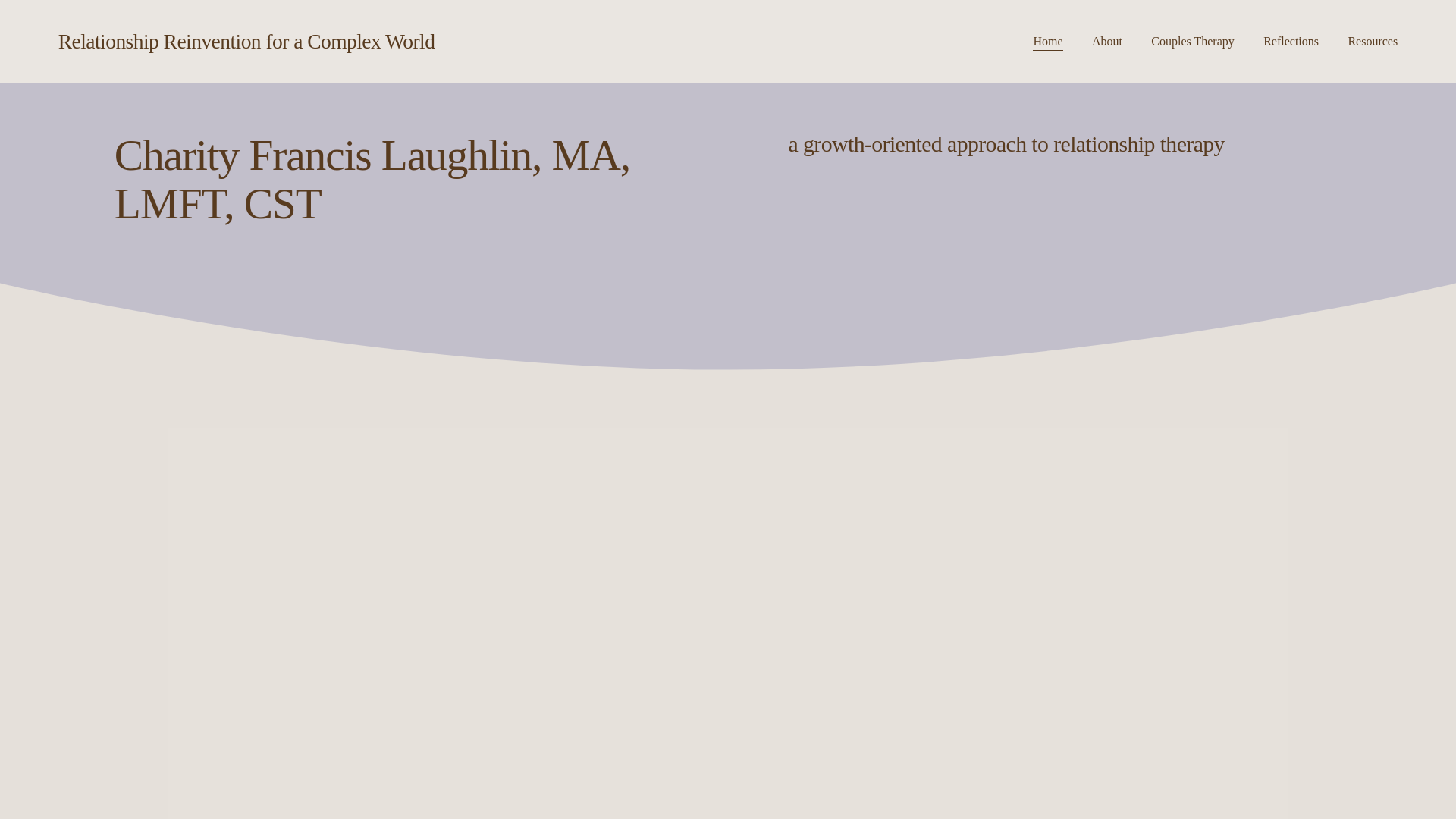 website screenshot of https://charityfrancislmft.com/