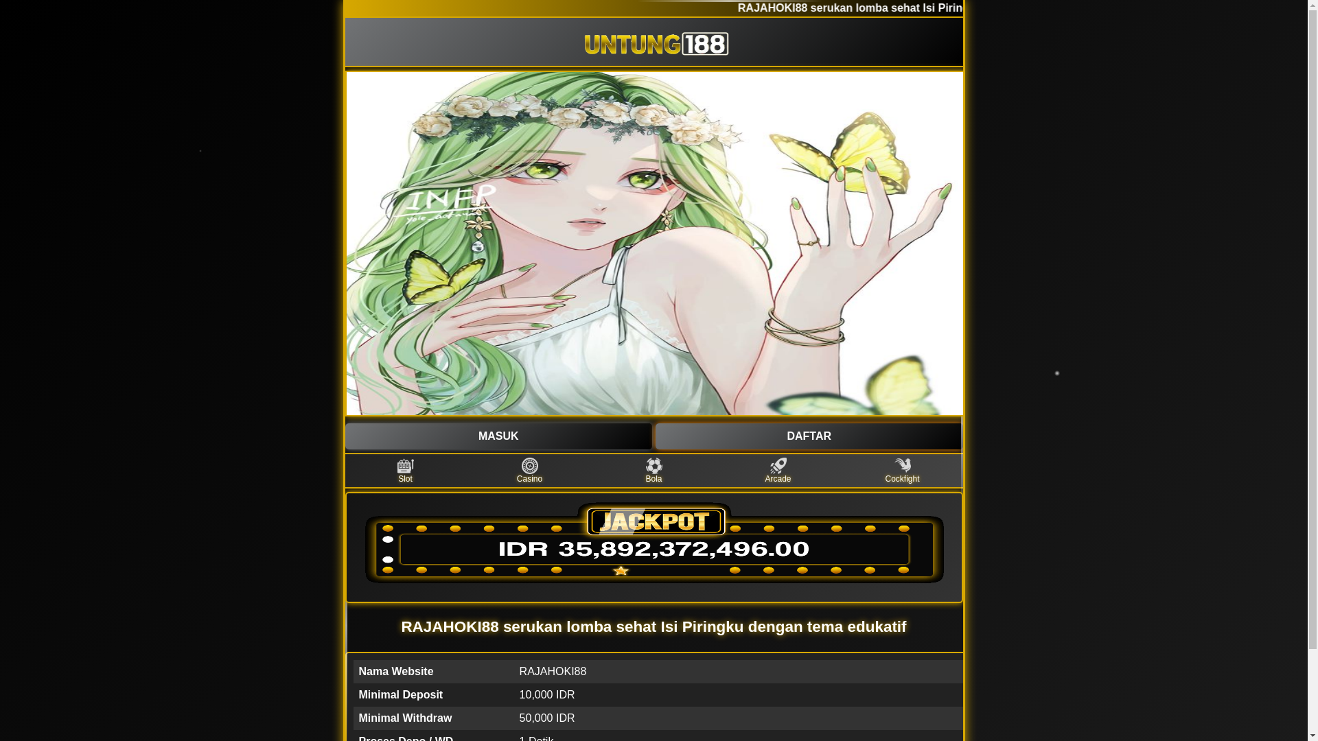 website screenshot of https://rajahoki88-bko.pages.dev/