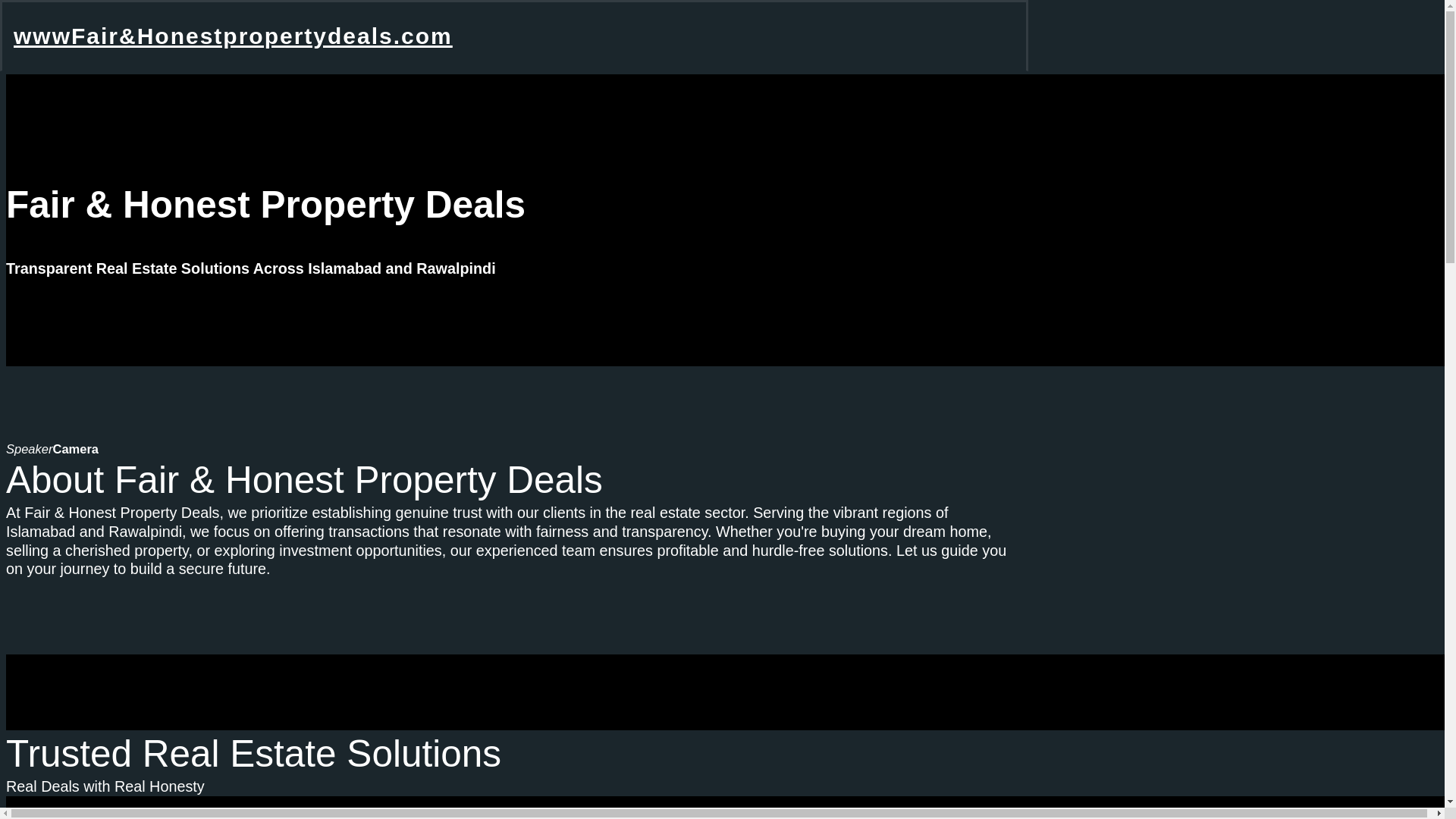 website screenshot of https://wwwfairandhonestpropertydeals.com/
