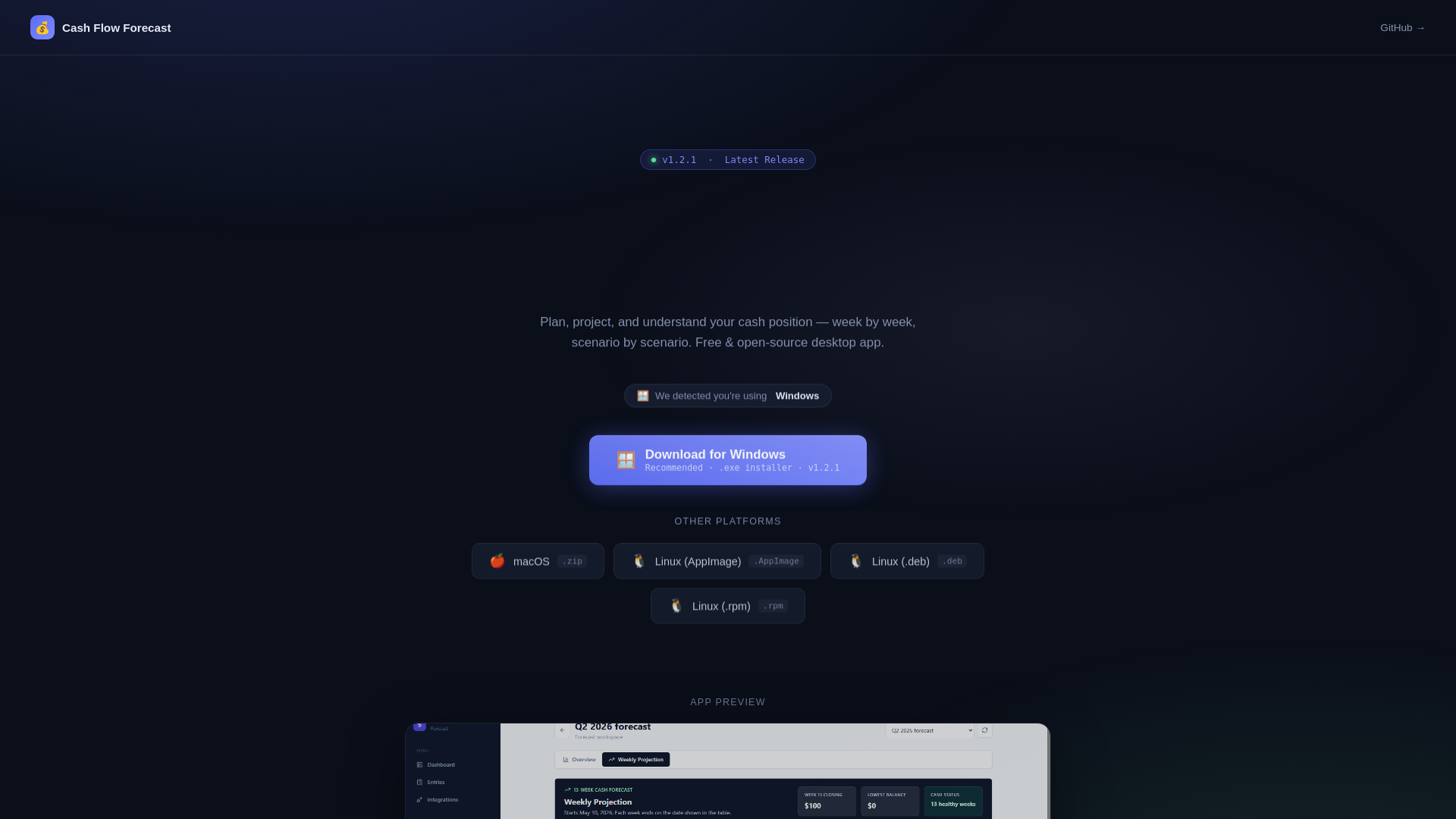 website screenshot of https://cash-flow-forcast-download.pages.dev/