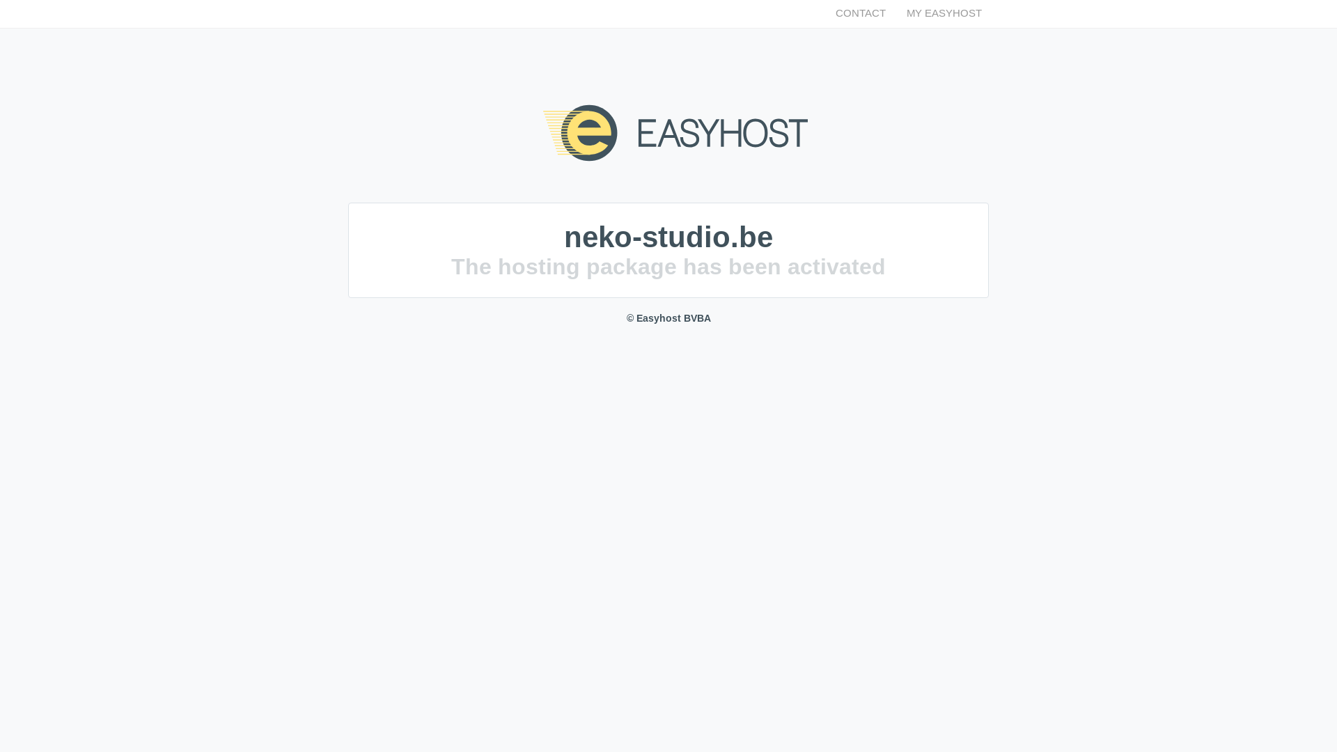 website screenshot of https://neko-studio.be/