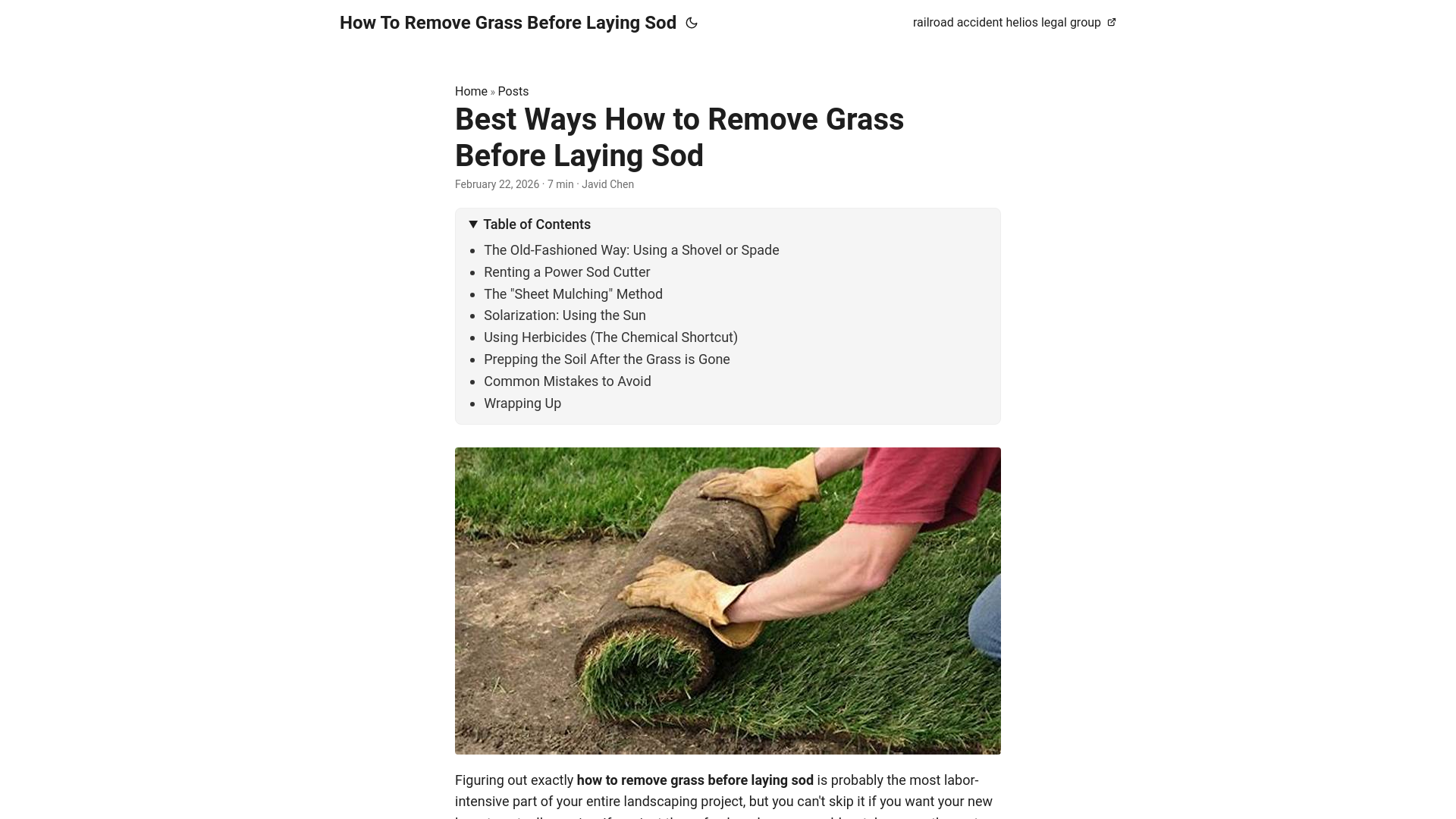 website screenshot of https://how-to-remove-grass-before-laying-sod.pages.dev/
