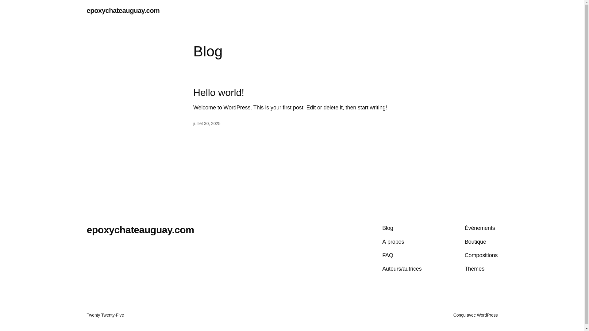 website screenshot of https://epoxychateauguay.com/