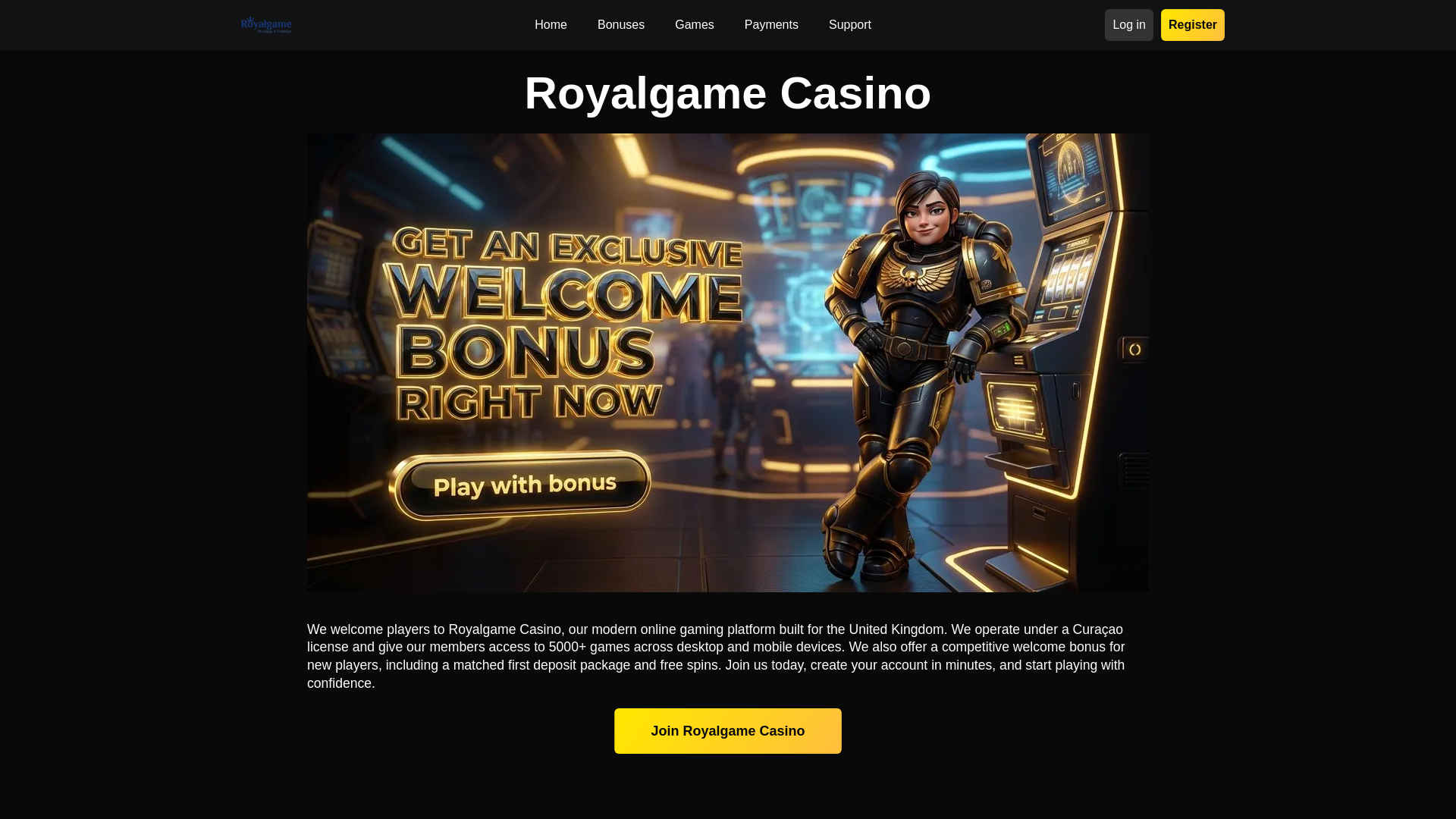 website screenshot of https://royalgamecasino-eu-52855.pages.dev/