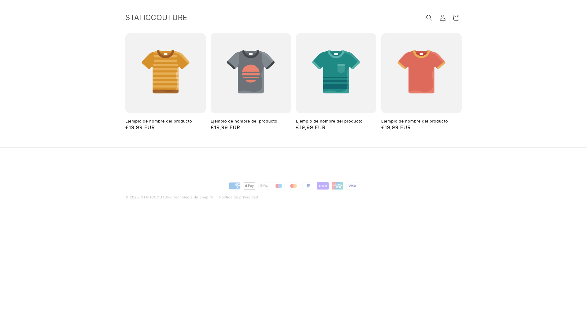 website screenshot of https://staticcouture.com/