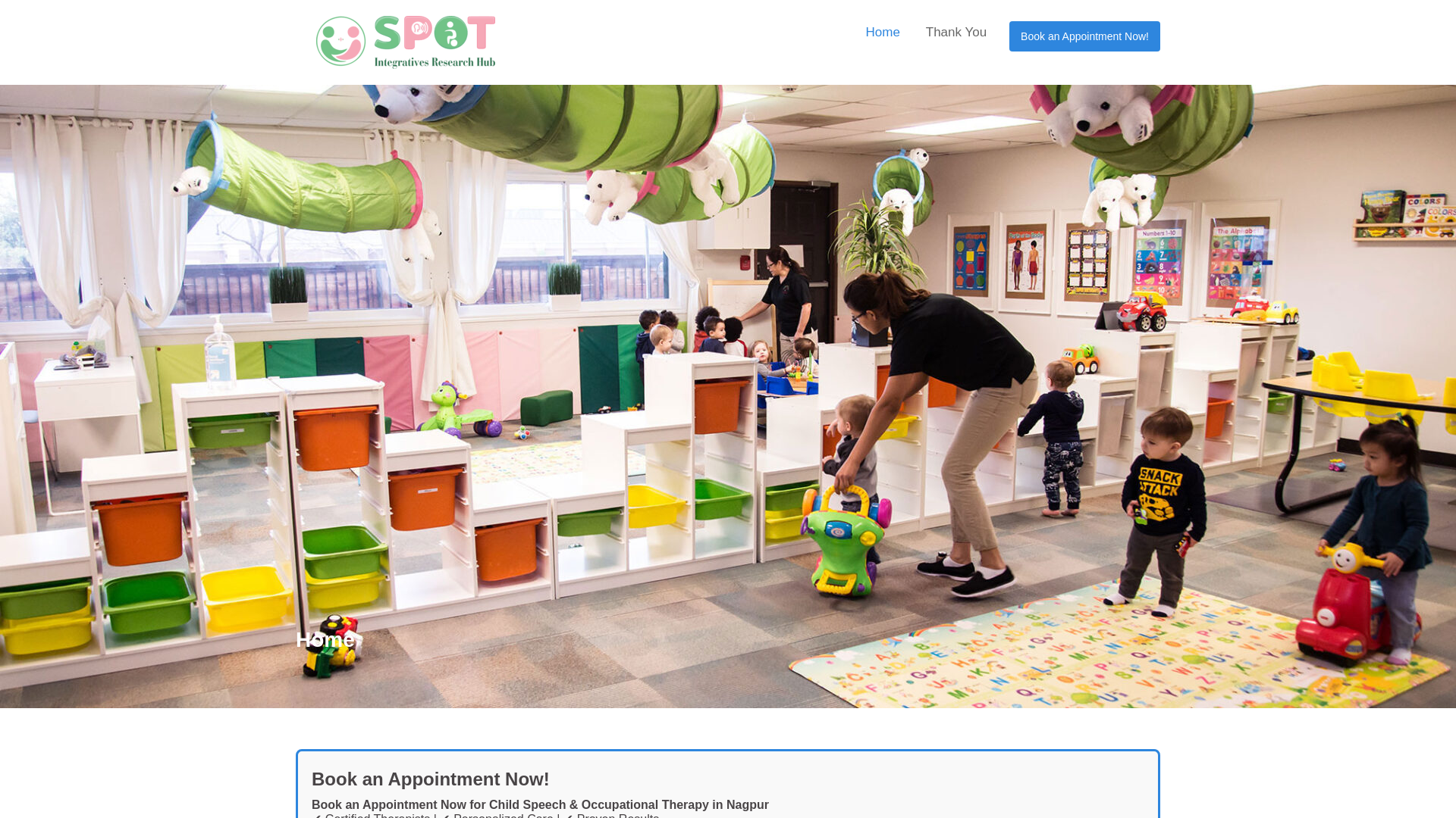 website screenshot of https://spotintegratives.in