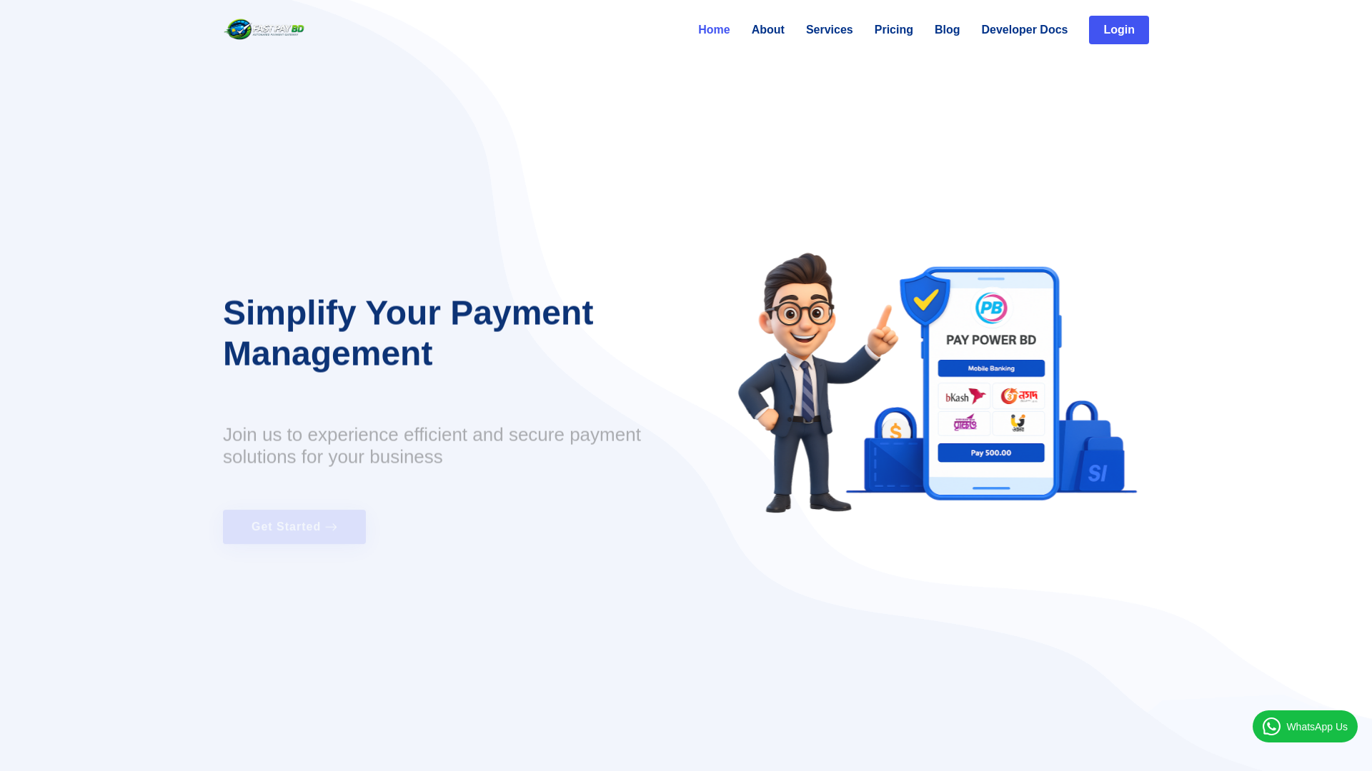 website screenshot of https://fastpaybd.site