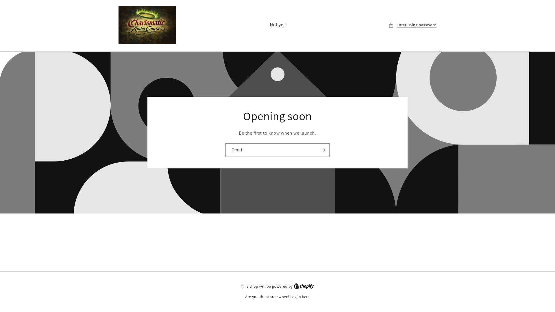 website screenshot of https://charismaticaudiocourses.com