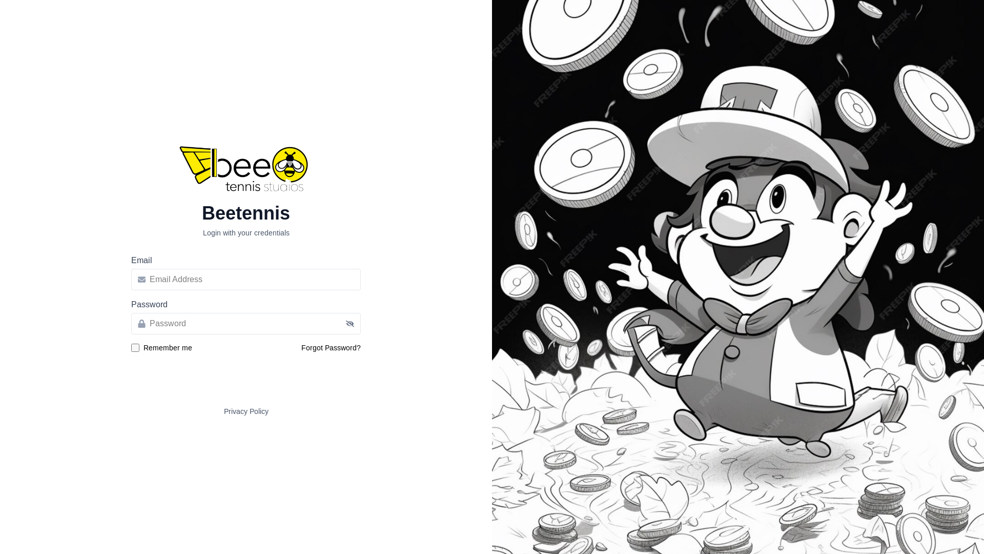 website screenshot of https://beetennis-dashboard.pages.dev/