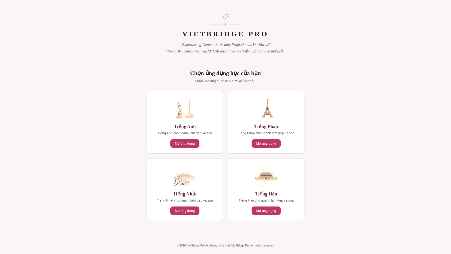 website screenshot of https://vietbridge-app-hub.pages.dev/