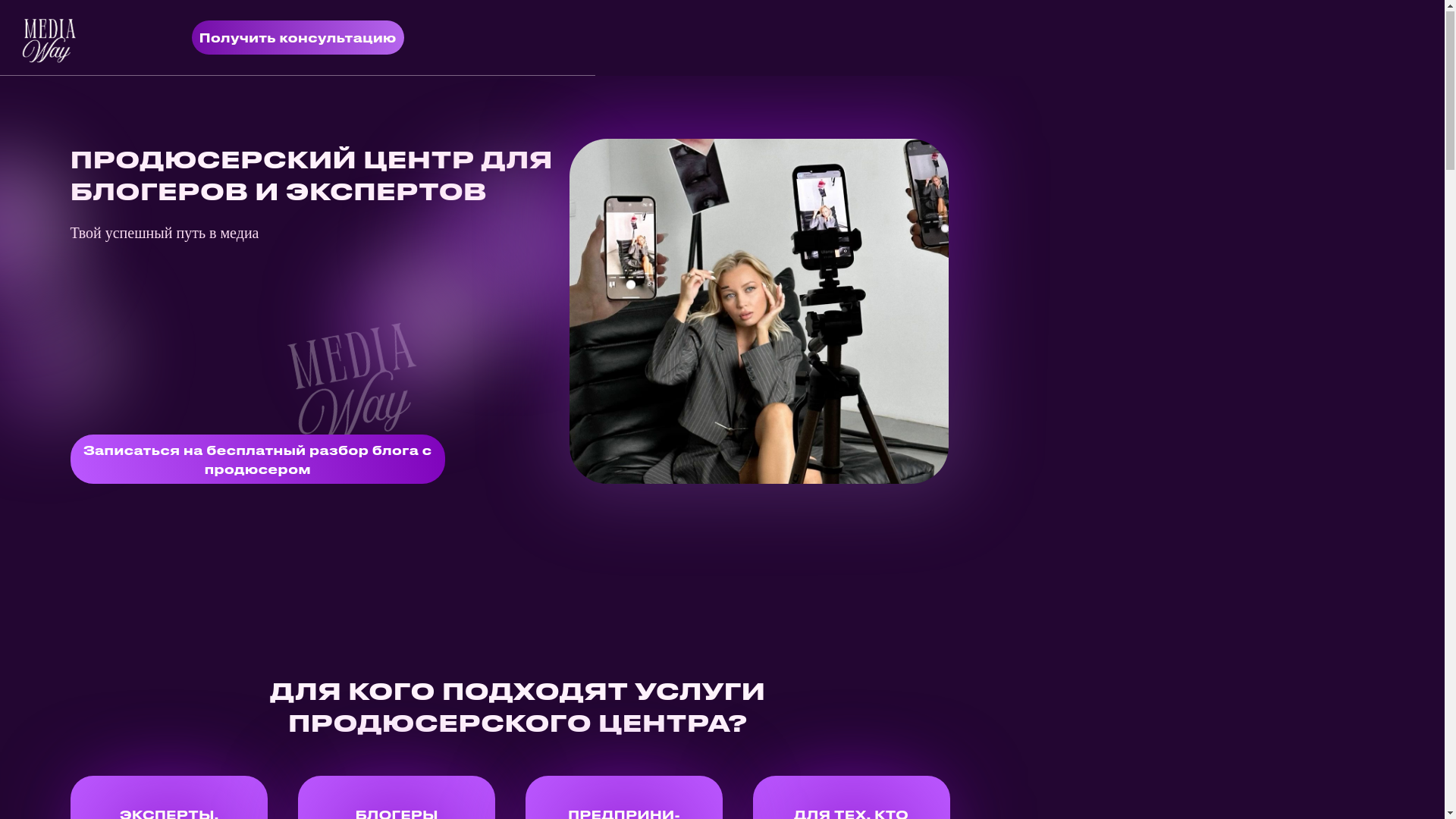 website screenshot of https://mediaway.one/