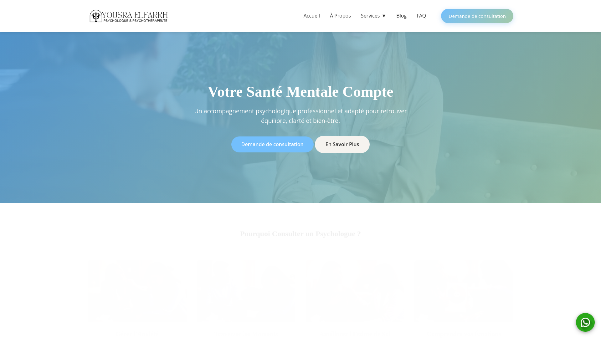 website screenshot of https://yepsychea.com/