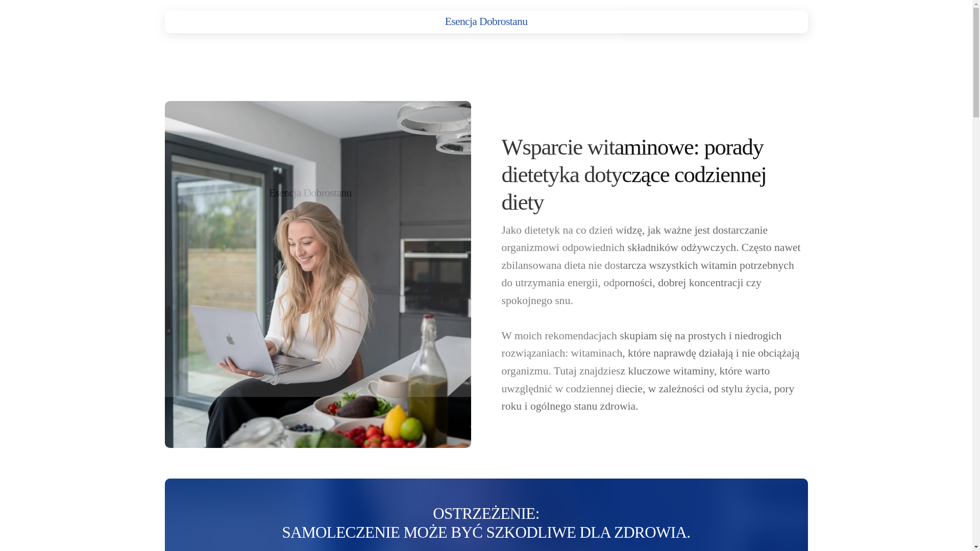 website screenshot of https://esencjadobrostanuhub.info/