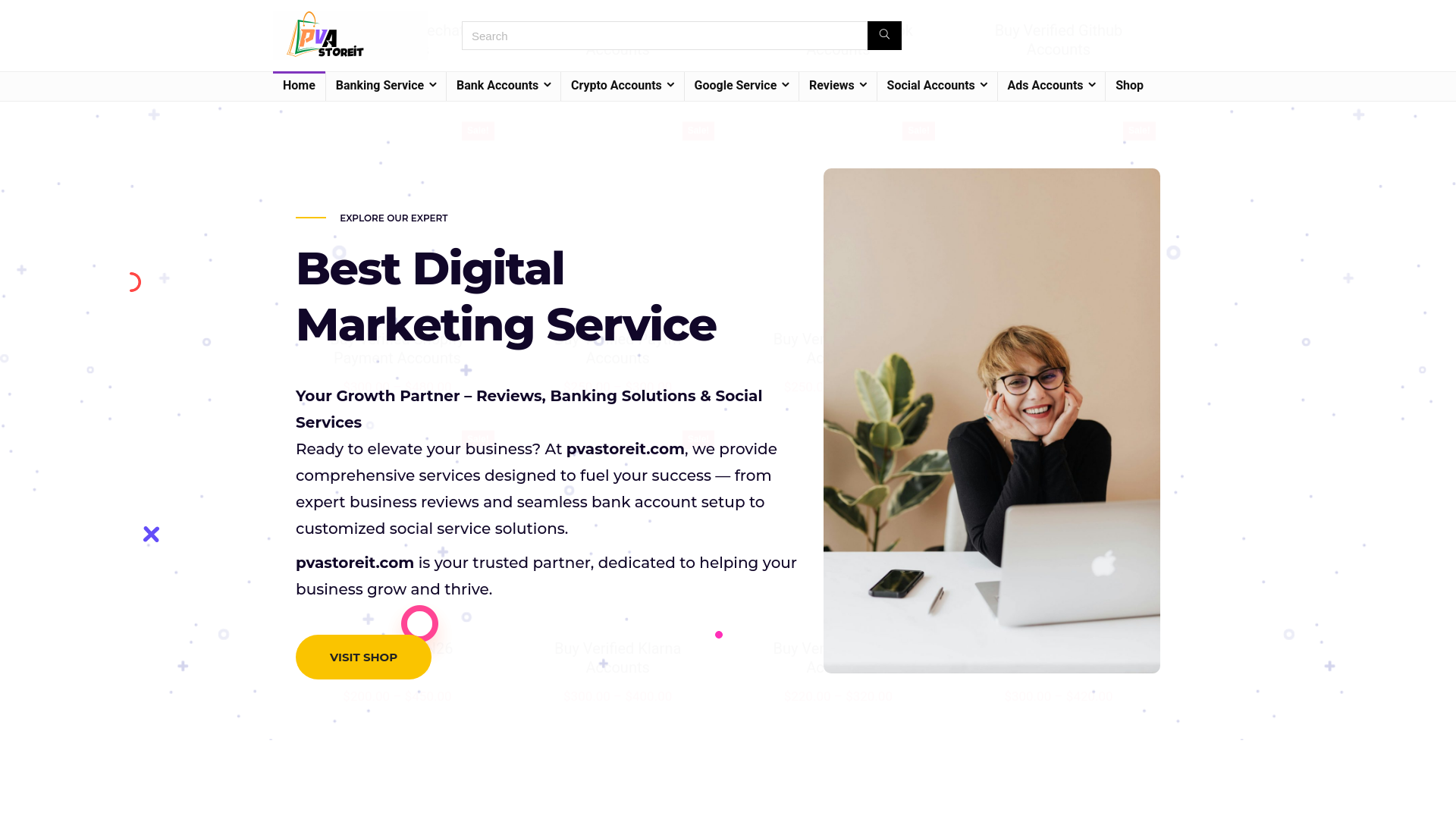 website screenshot of https://pvastoreit.com/