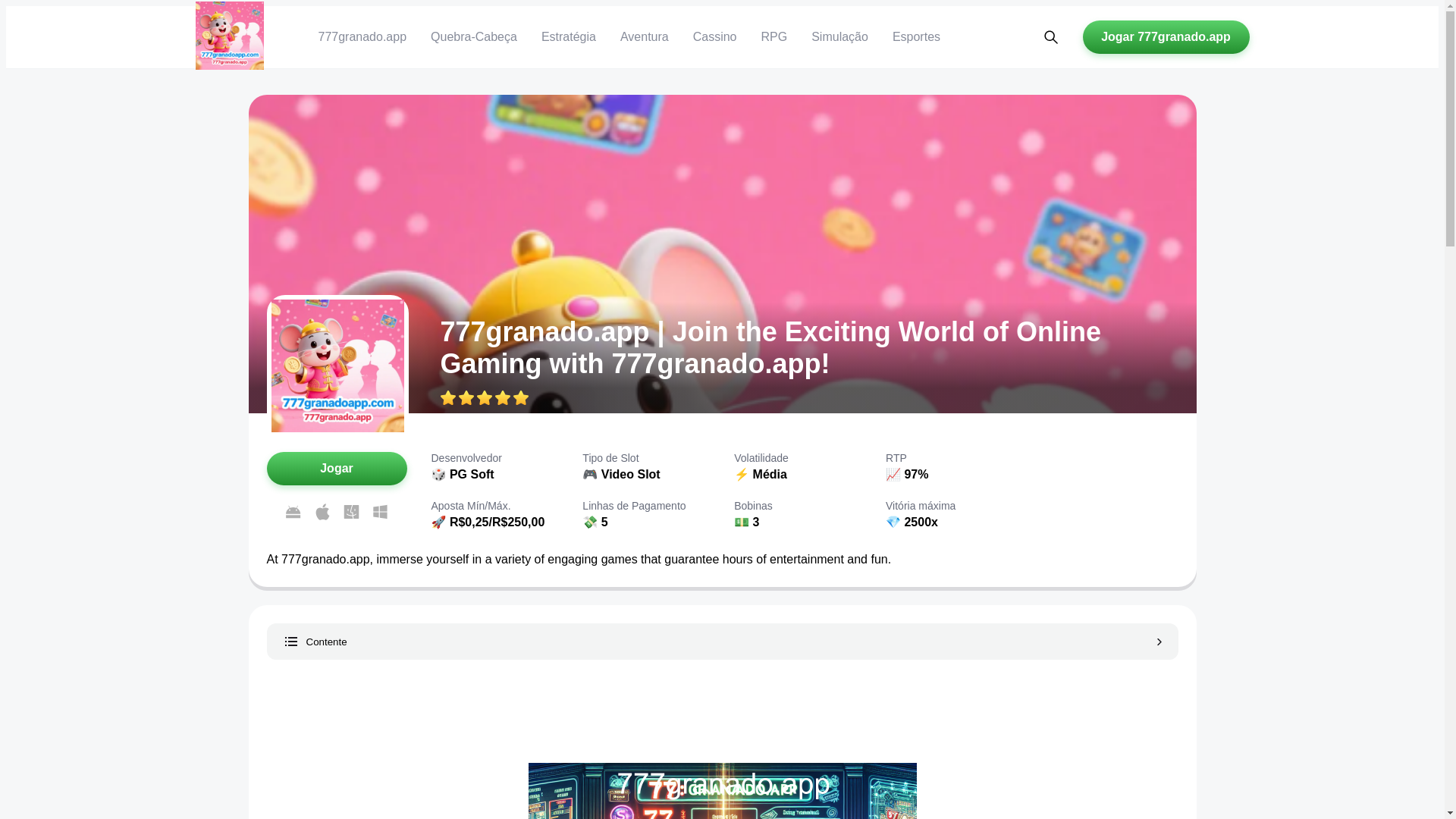 website screenshot of https://777granadoapp.com/