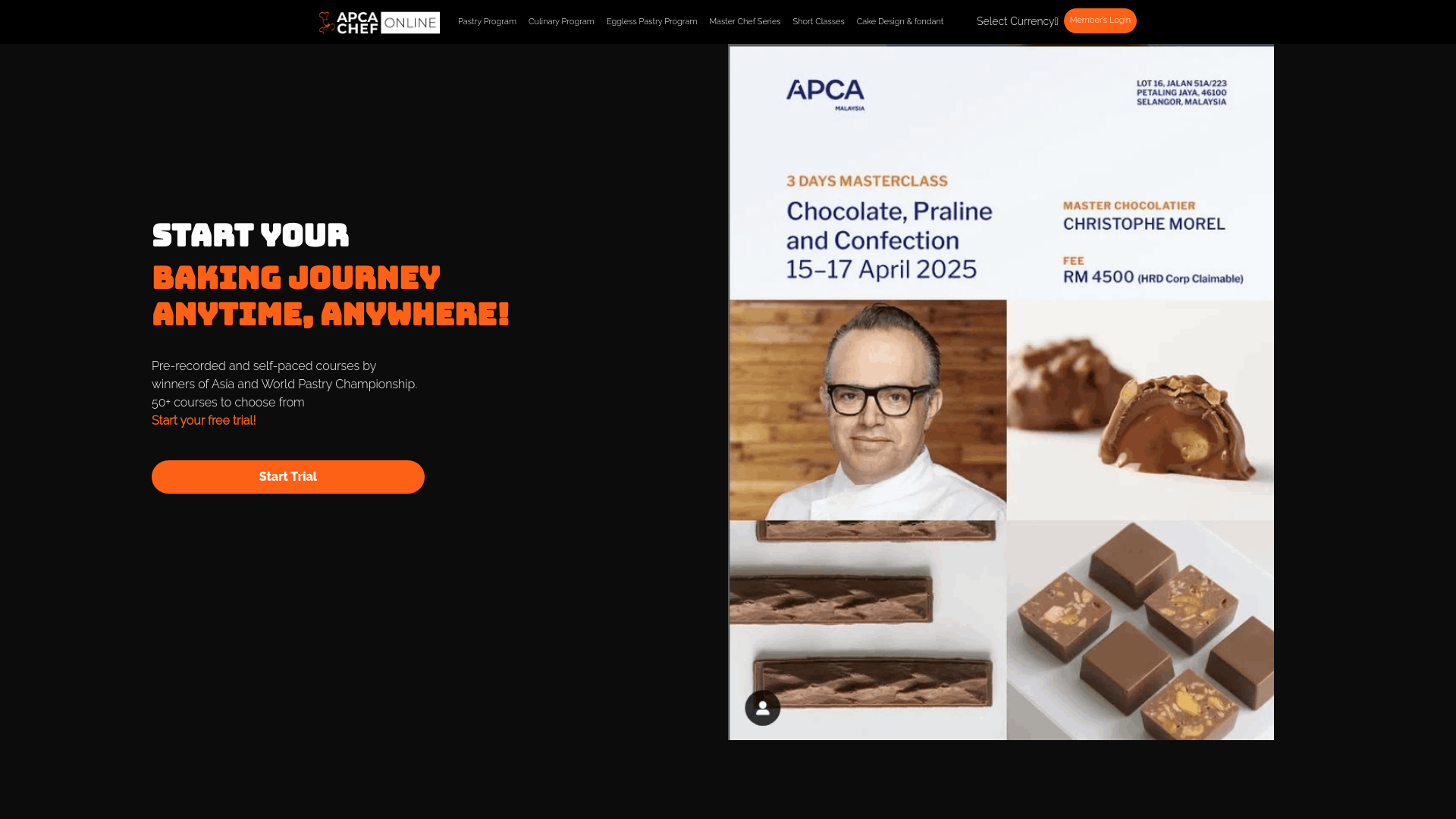 website screenshot of https://www.apcachefonline.com