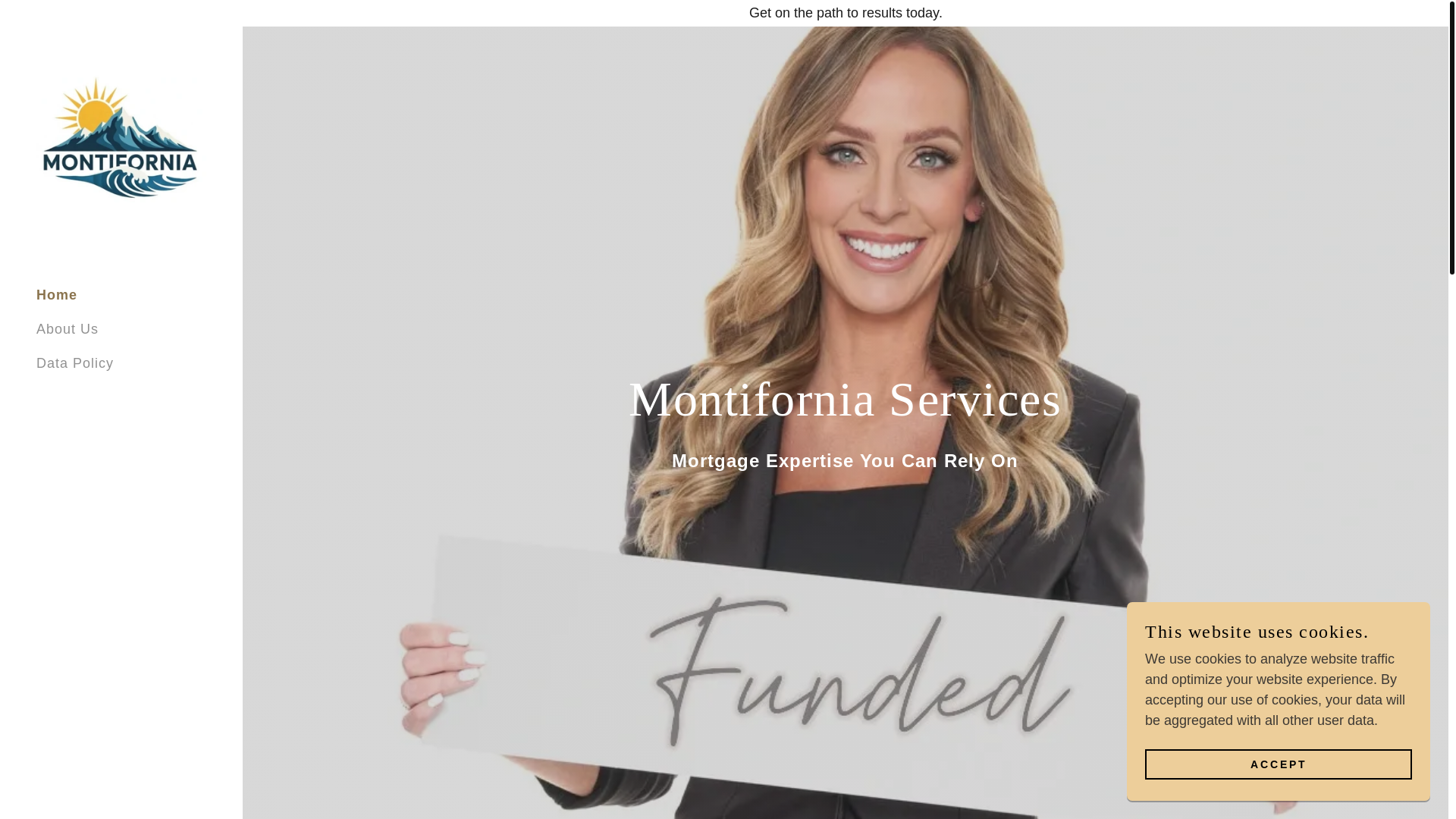 website screenshot of https://montifornia.com/