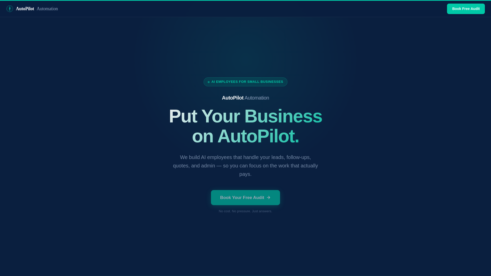 website screenshot of https://getautopilotai.net/