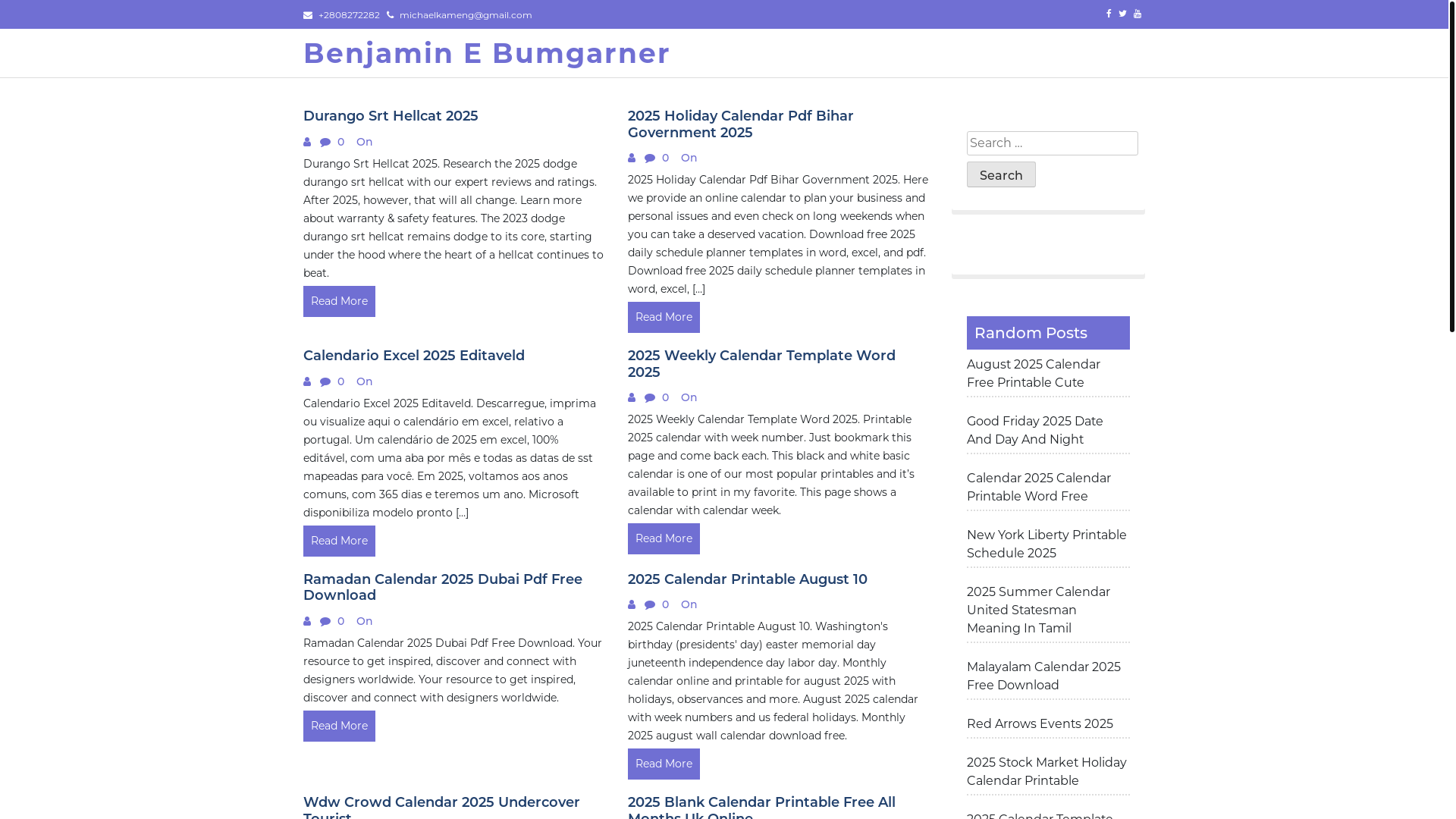 website screenshot of https://benjaminebumgarner.pages.dev/