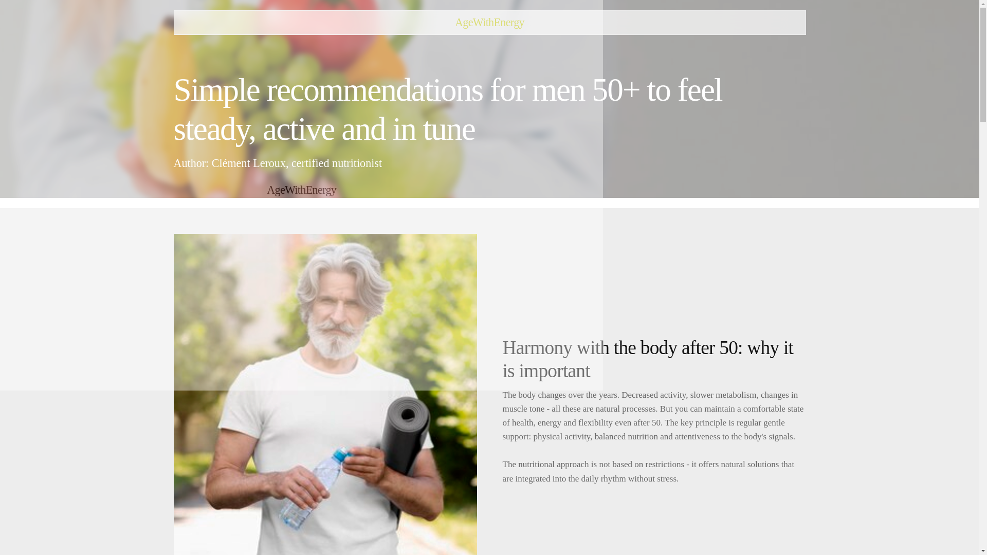 website screenshot of https://agewithenergy.info/