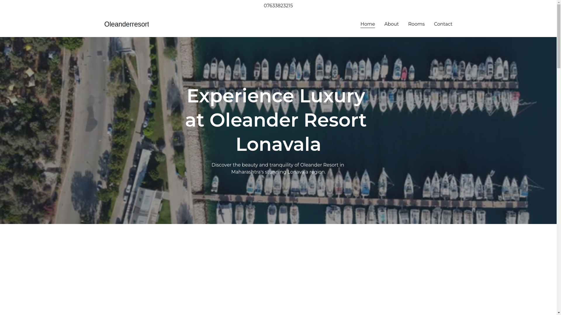 website screenshot of https://oleanderresort.online/