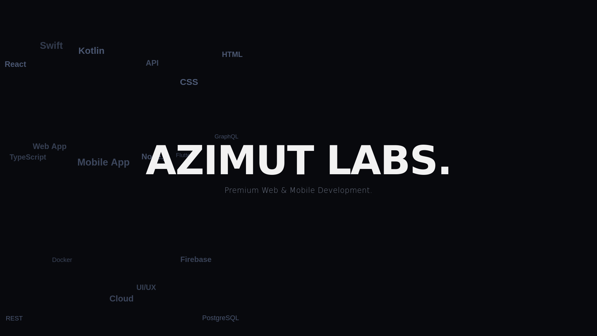 website screenshot of https://azimutlabs.eu/