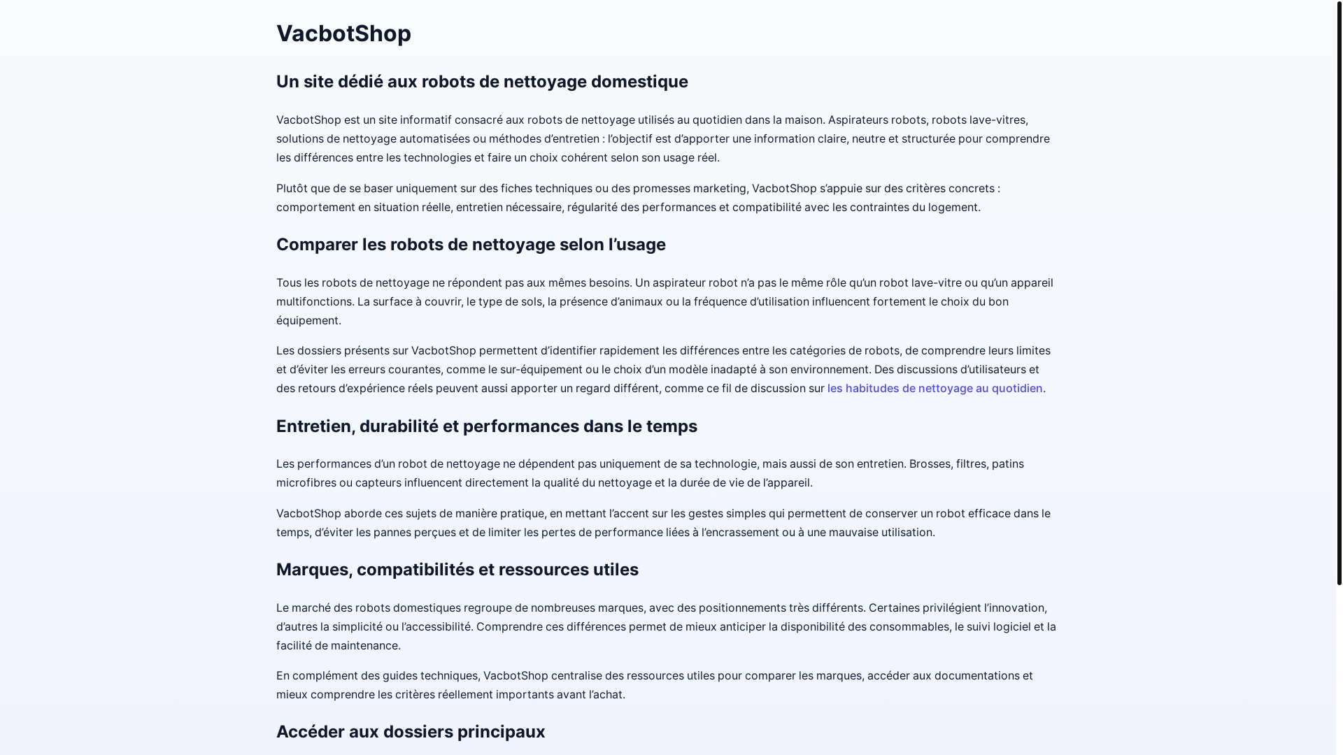 website screenshot of https://pbn-aspirateurs.pages.dev/