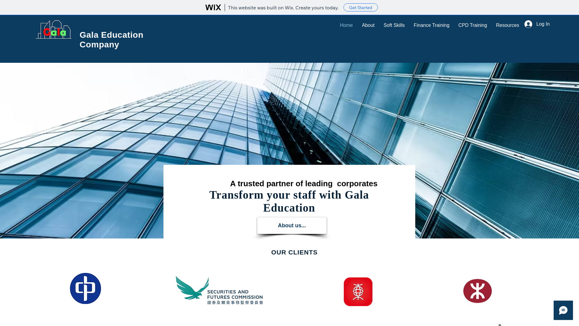 website screenshot of https://galaeducation-wix.pages.dev/