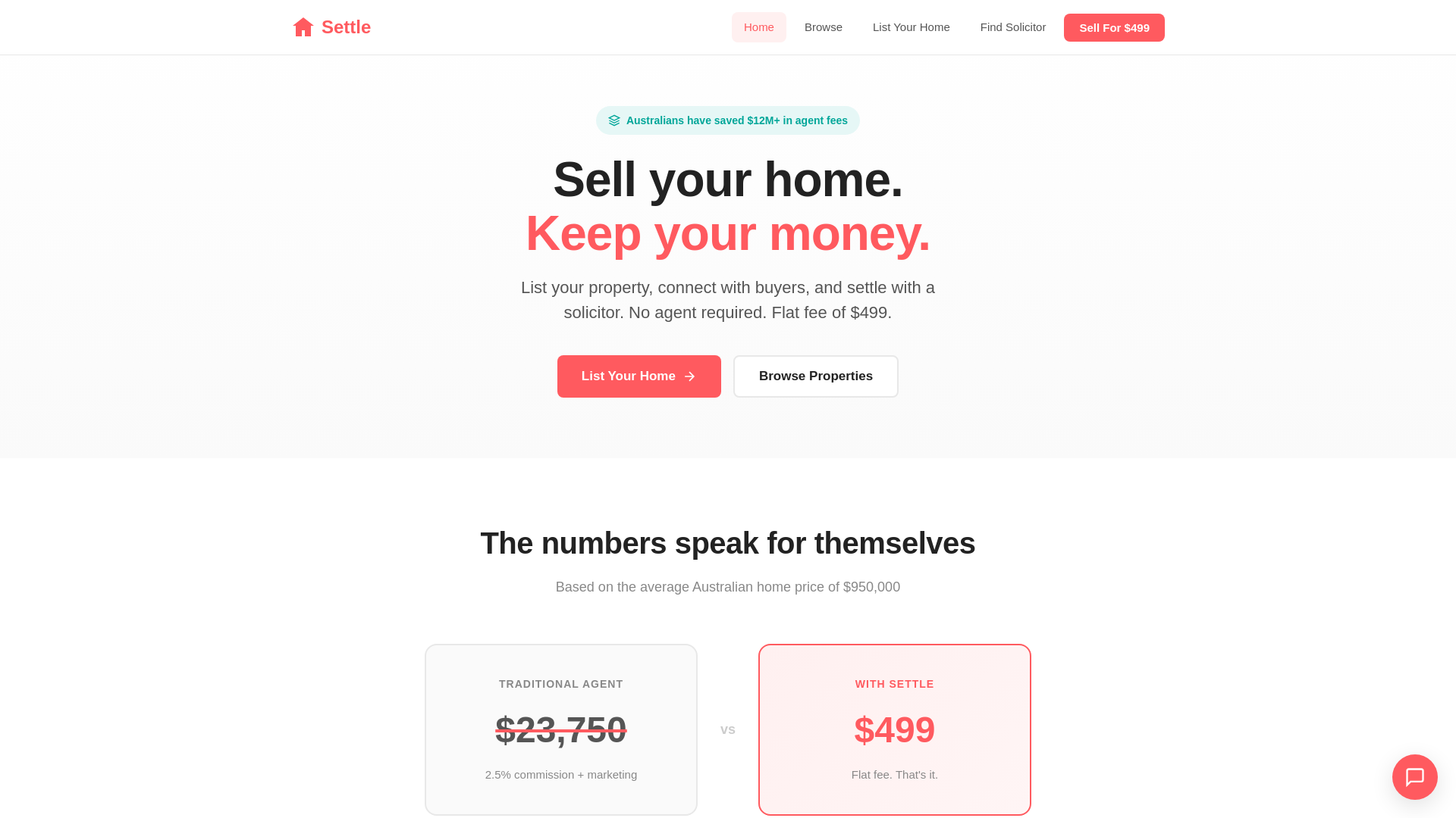 website screenshot of https://settle-prototype.pages.dev/