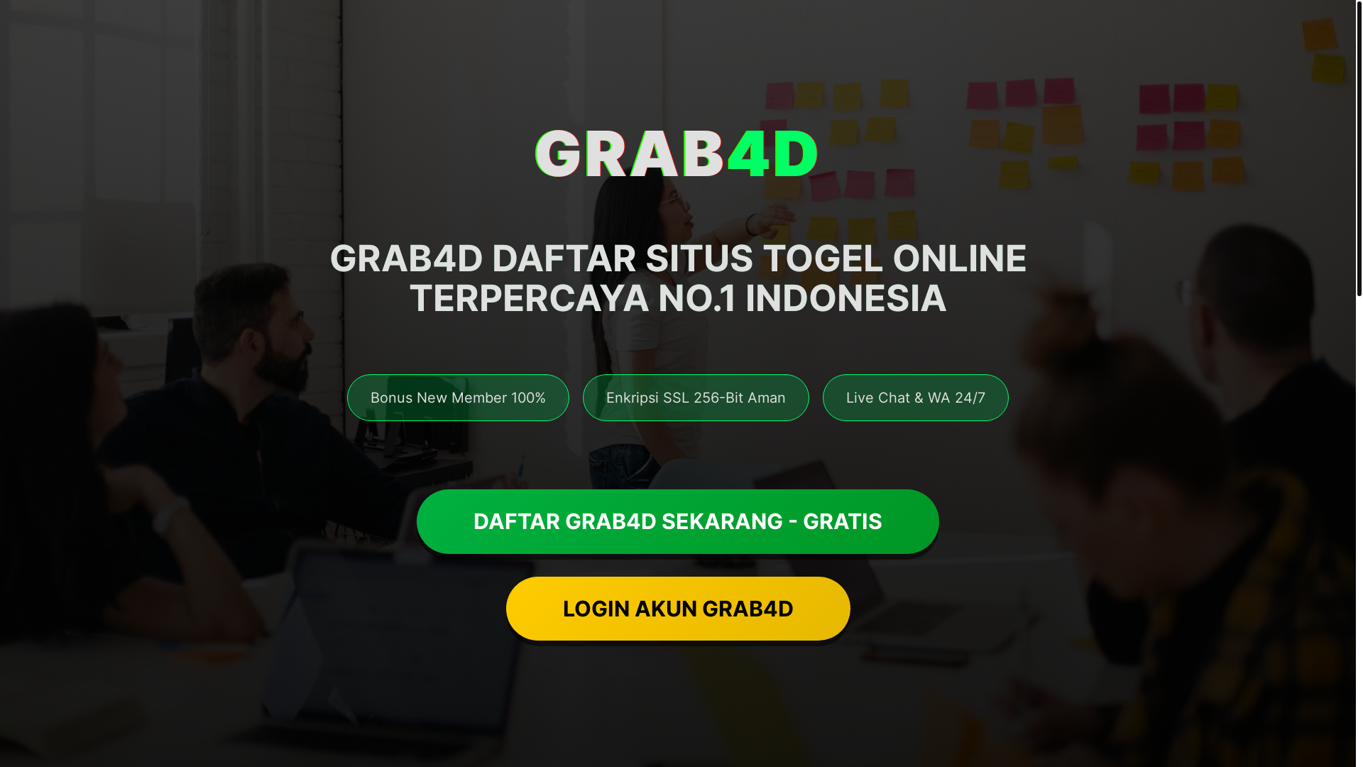 website screenshot of https://mastergrab4d.my.id/