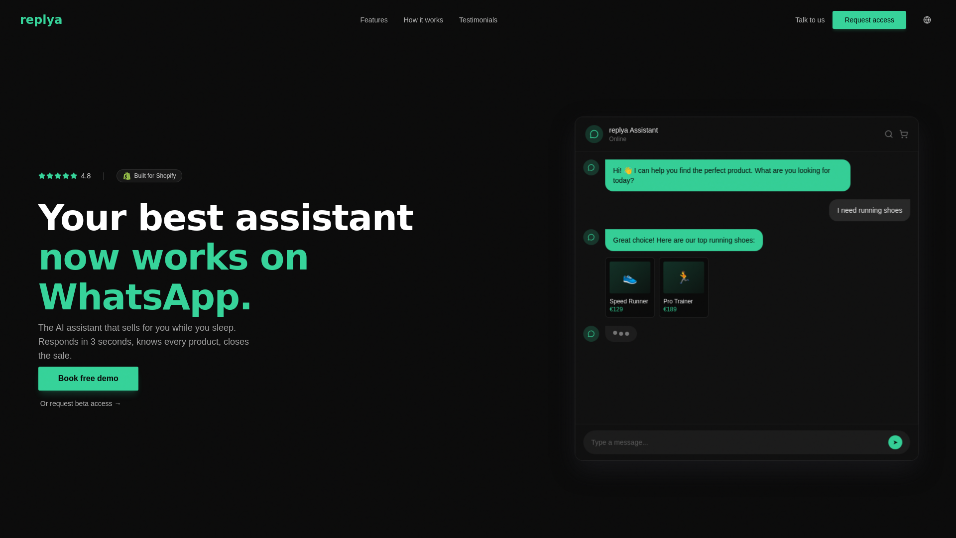 website screenshot of https://replya.pages.dev/