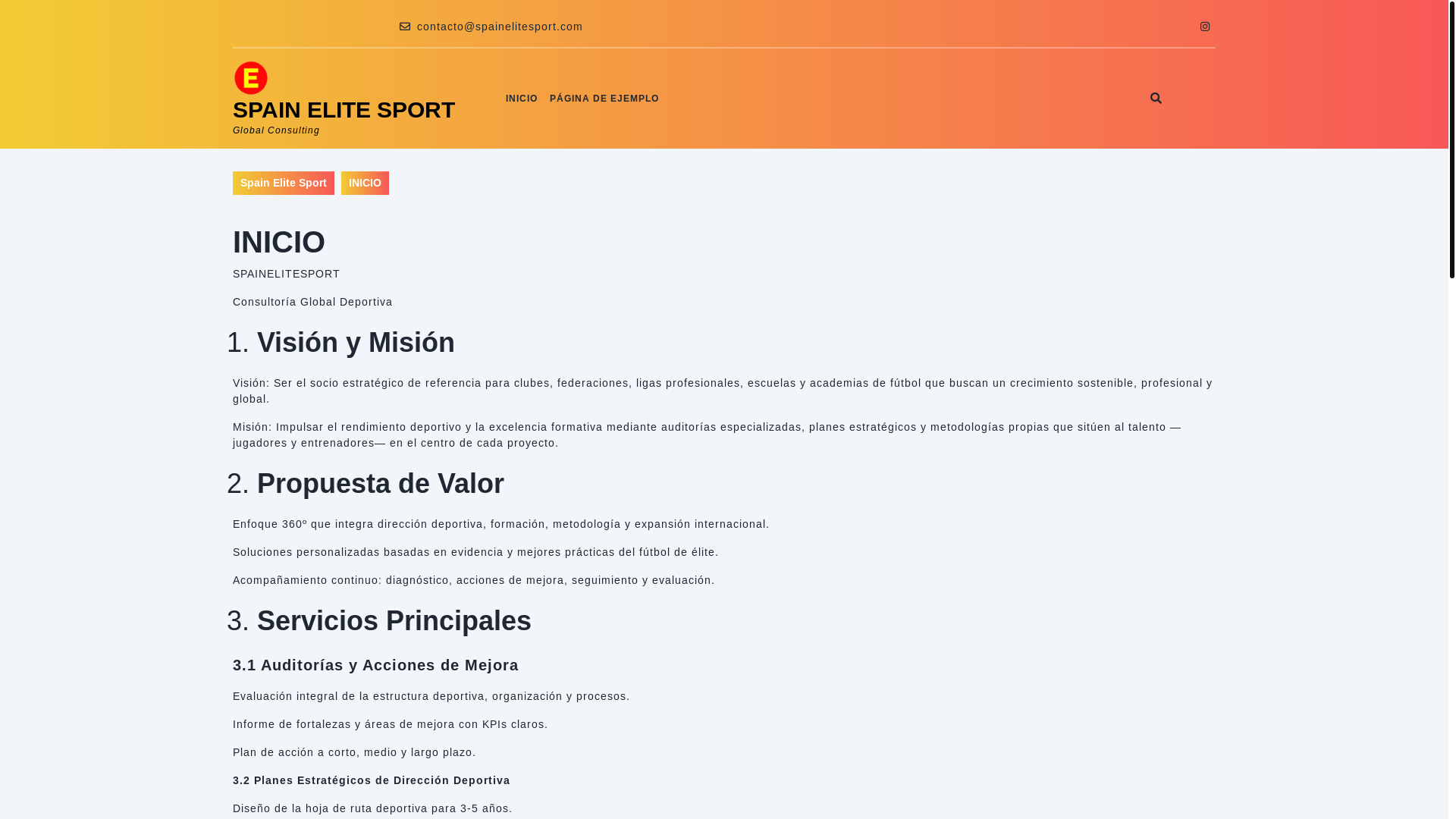 website screenshot of https://spainelitesport.com/