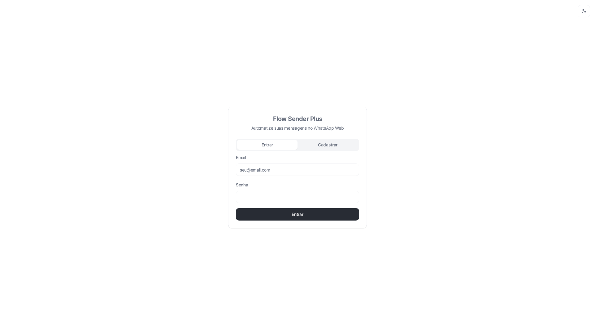website screenshot of https://flowsender.tech/