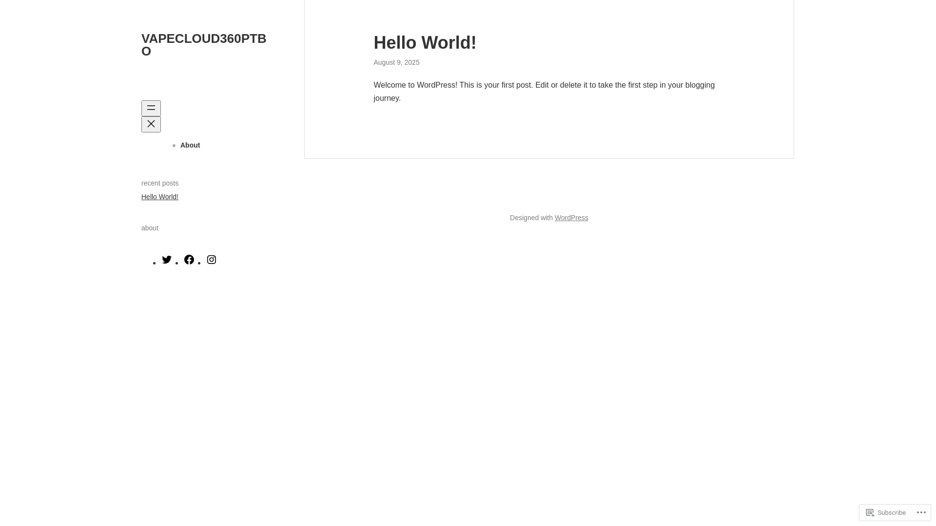 website screenshot of https://vapecloud360ptbo.ca/