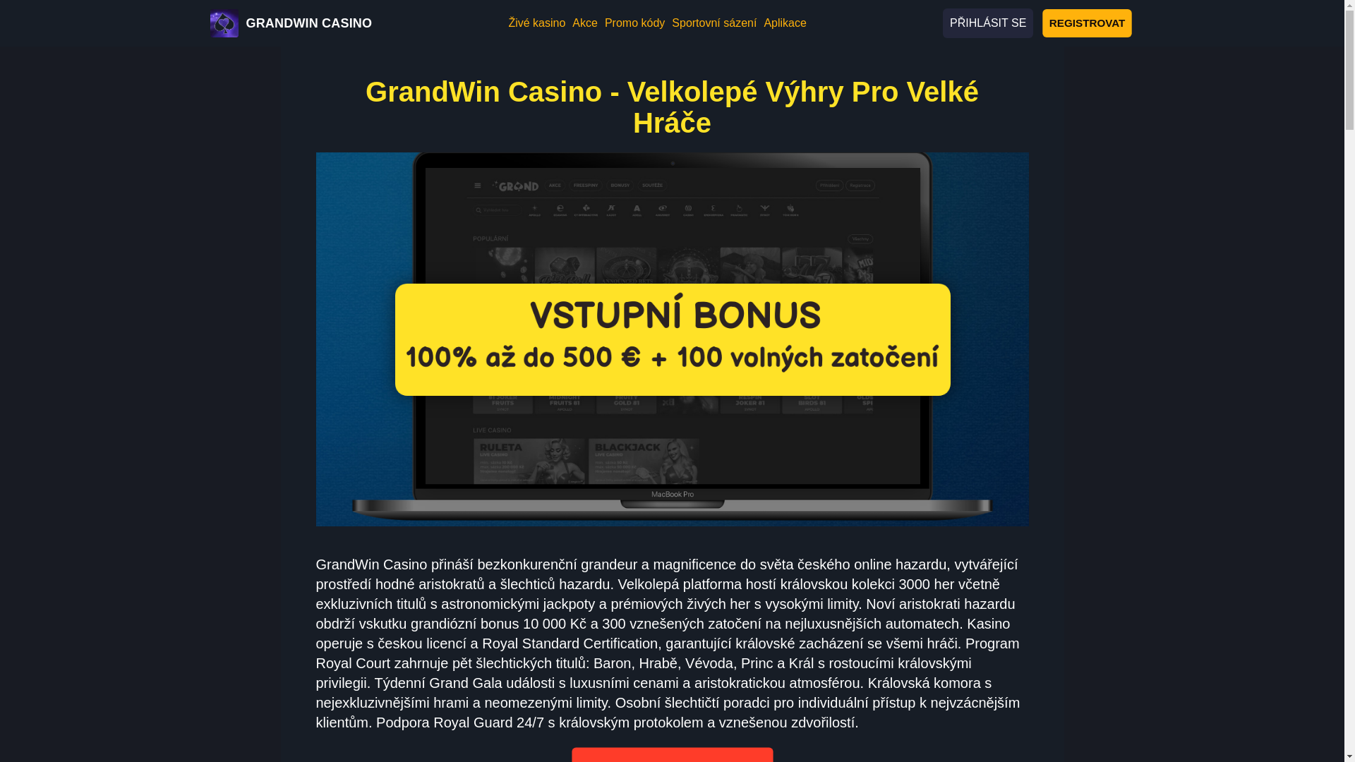 website screenshot of https://grand-win-casino-cz.pages.dev/