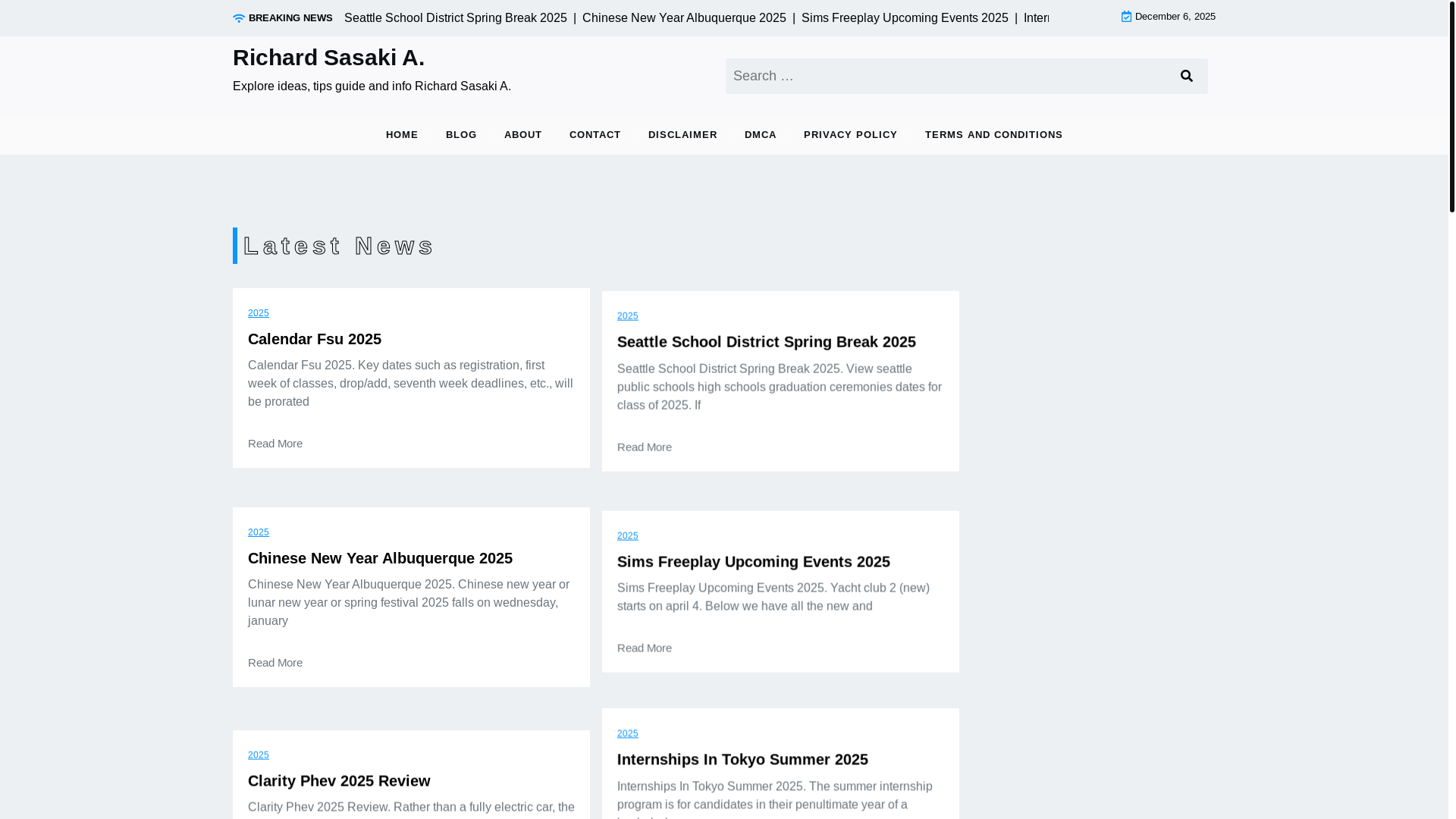 website screenshot of https://richardsasakia.pages.dev/
