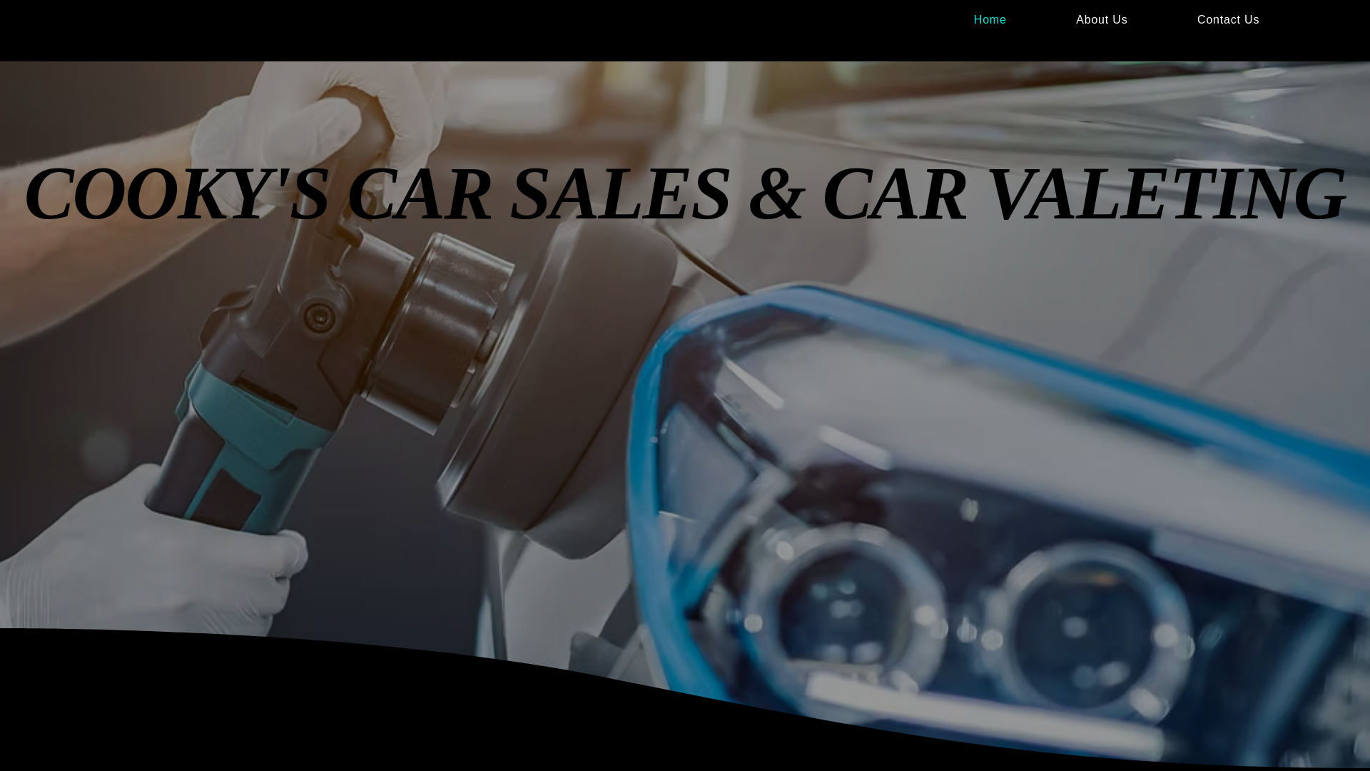website screenshot of https://cookyscarsalescarvaleting.com
