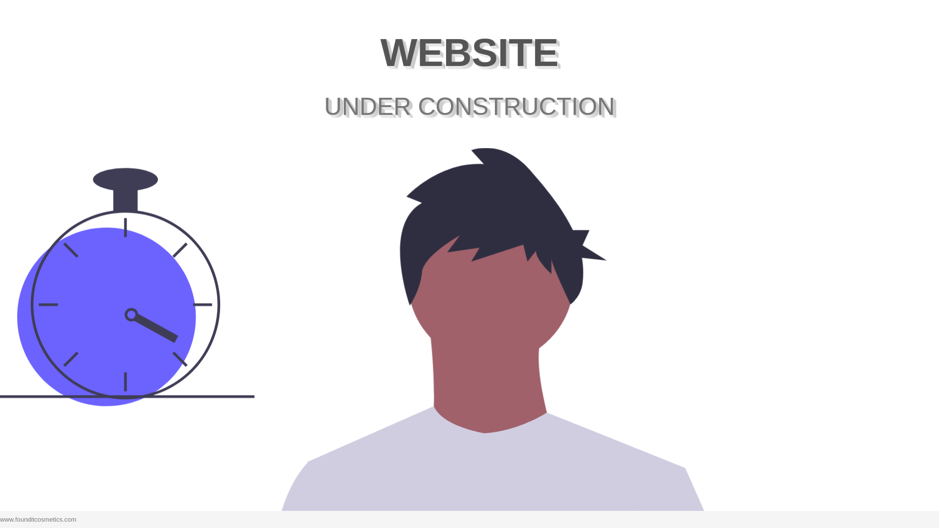 website screenshot of https://founditcosmetics.com