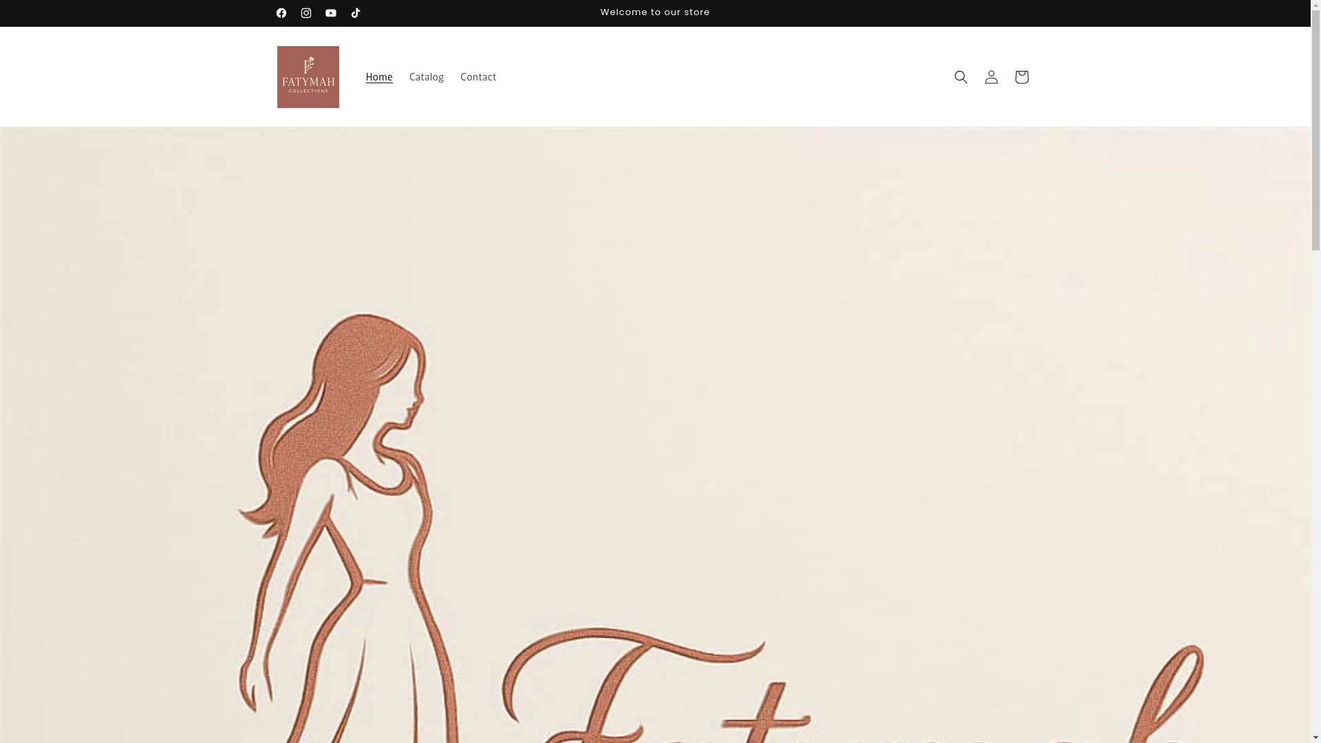website screenshot of https://fatymahcollections.store/