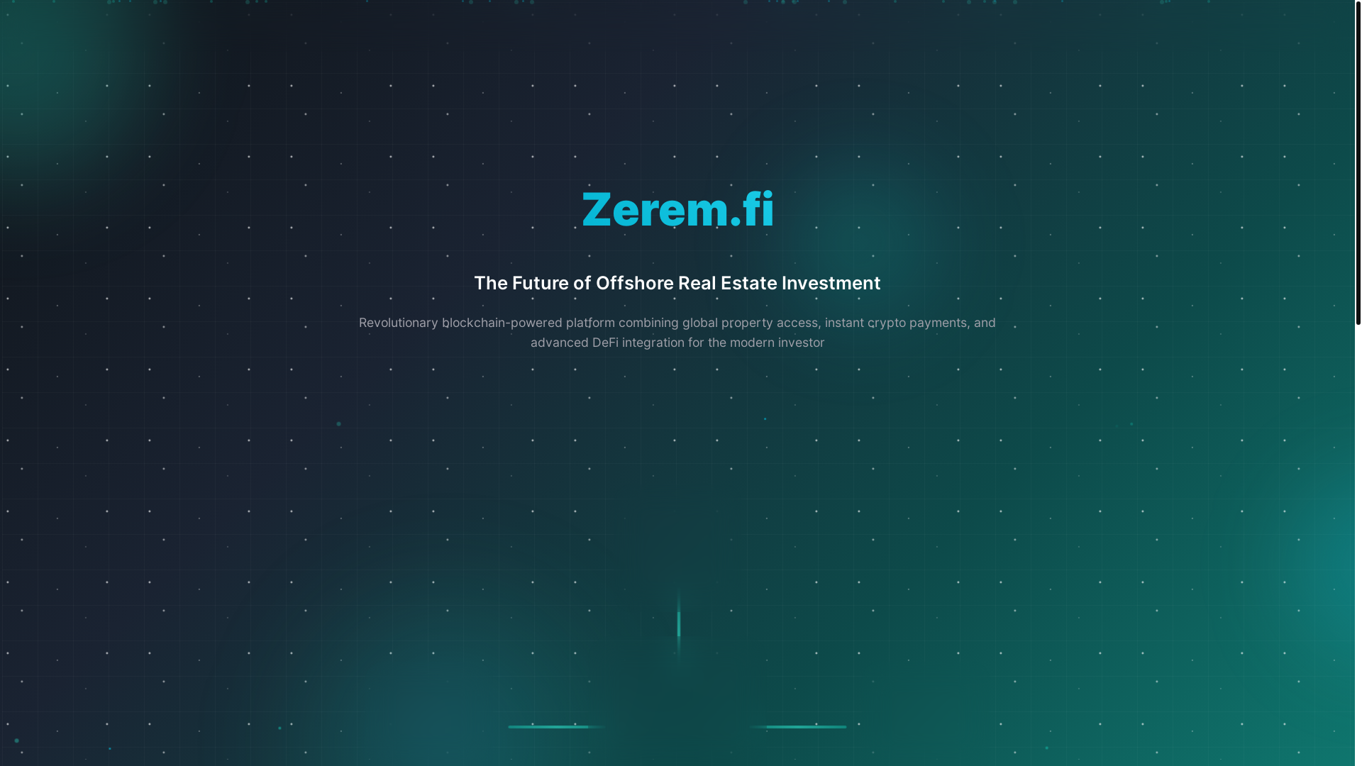 website screenshot of https://zerem-landing.pages.dev/