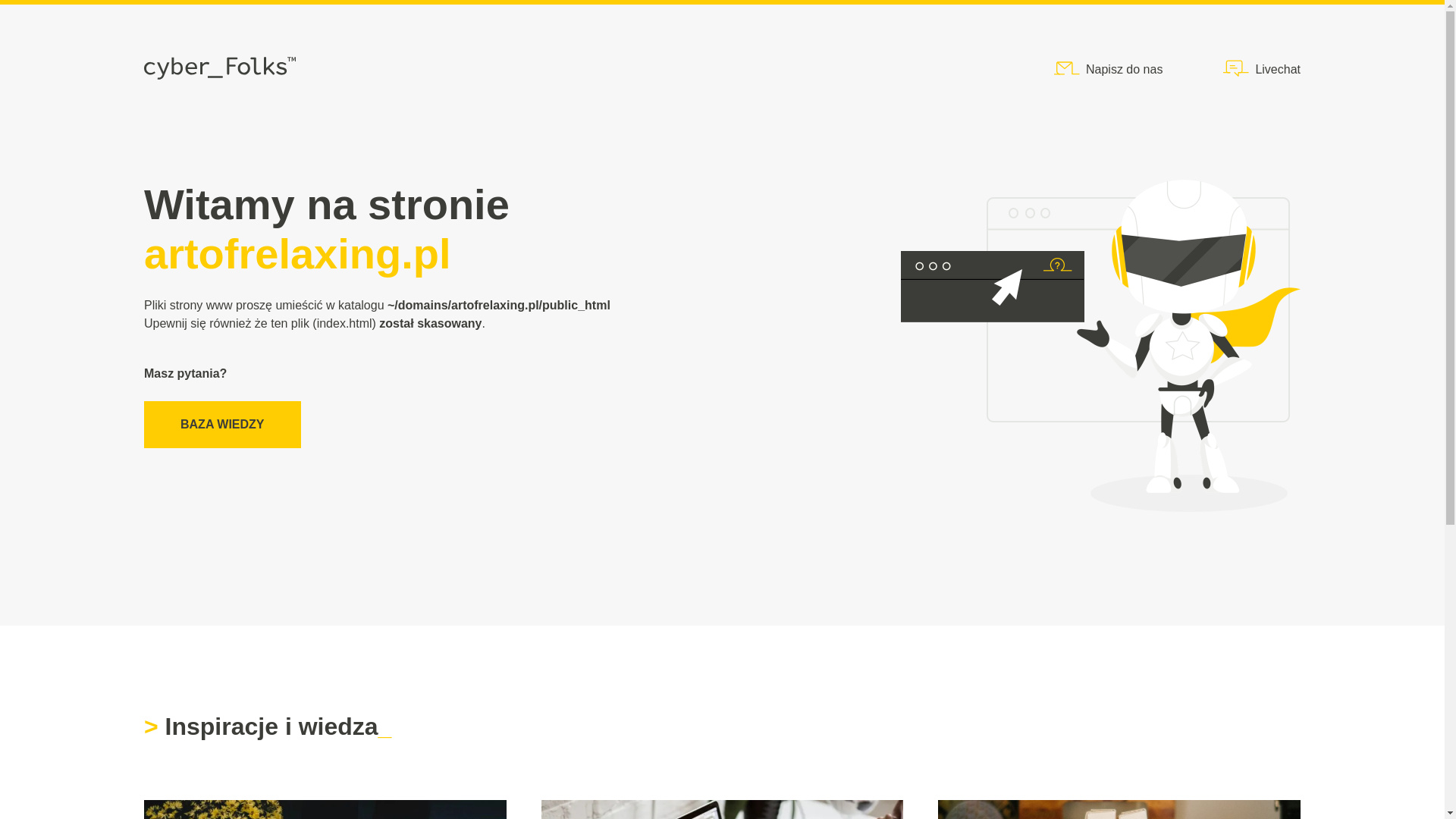 website screenshot of https://artofrelaxing.pl/